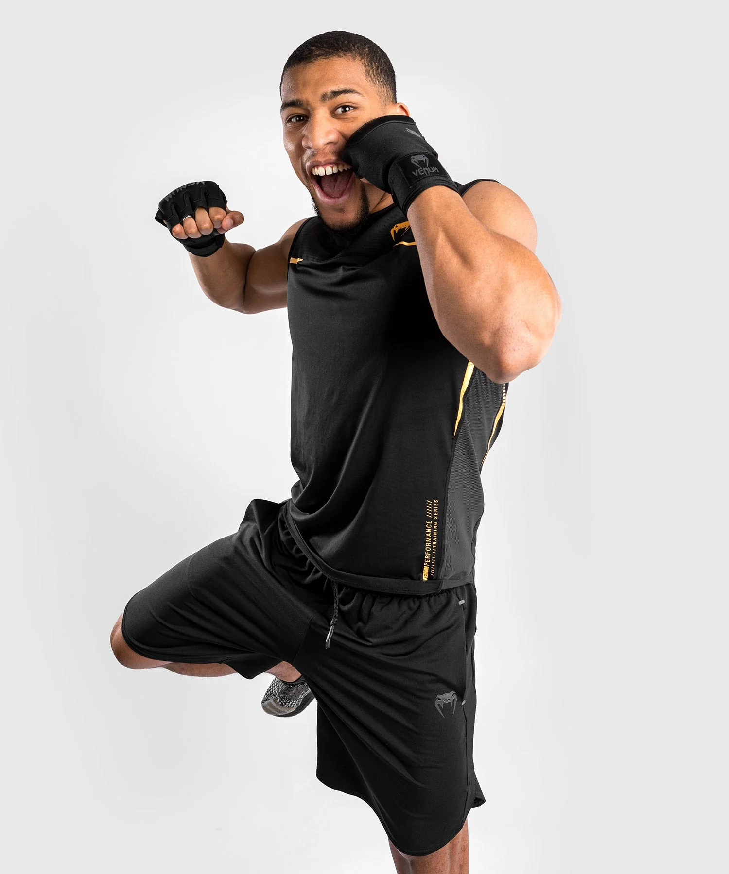 Venum Tempest 2.0 Dry tech Tank Top – Black/Gold - Image 5