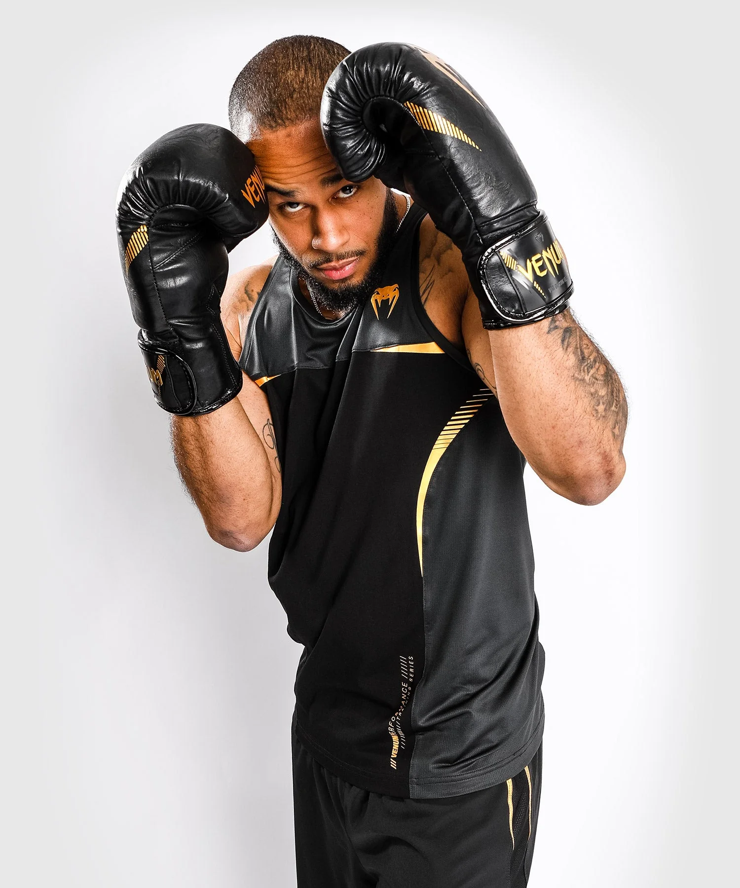 Venum Tempest 2.0 Tank Top – Black/Gold - Image 3