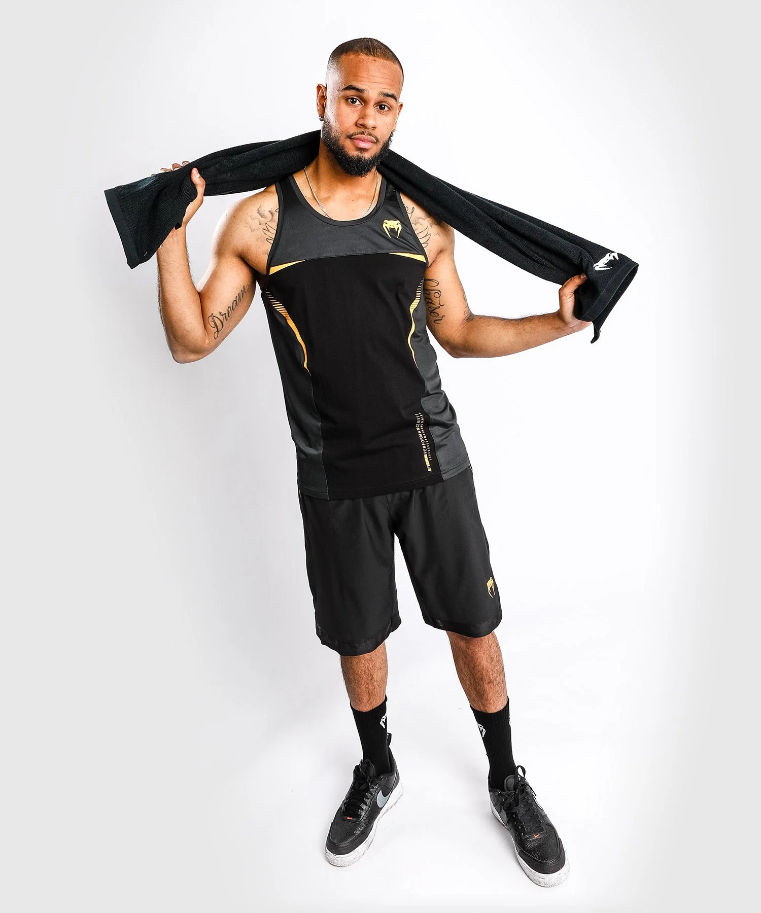 Venum Tempest 2.0 Tank Top – Black/Gold - Image 4