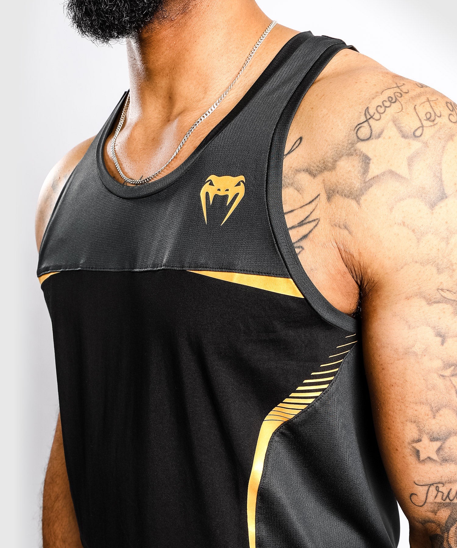 Venum Tempest 2.0 Tank Top – Black/Gold - Image 6