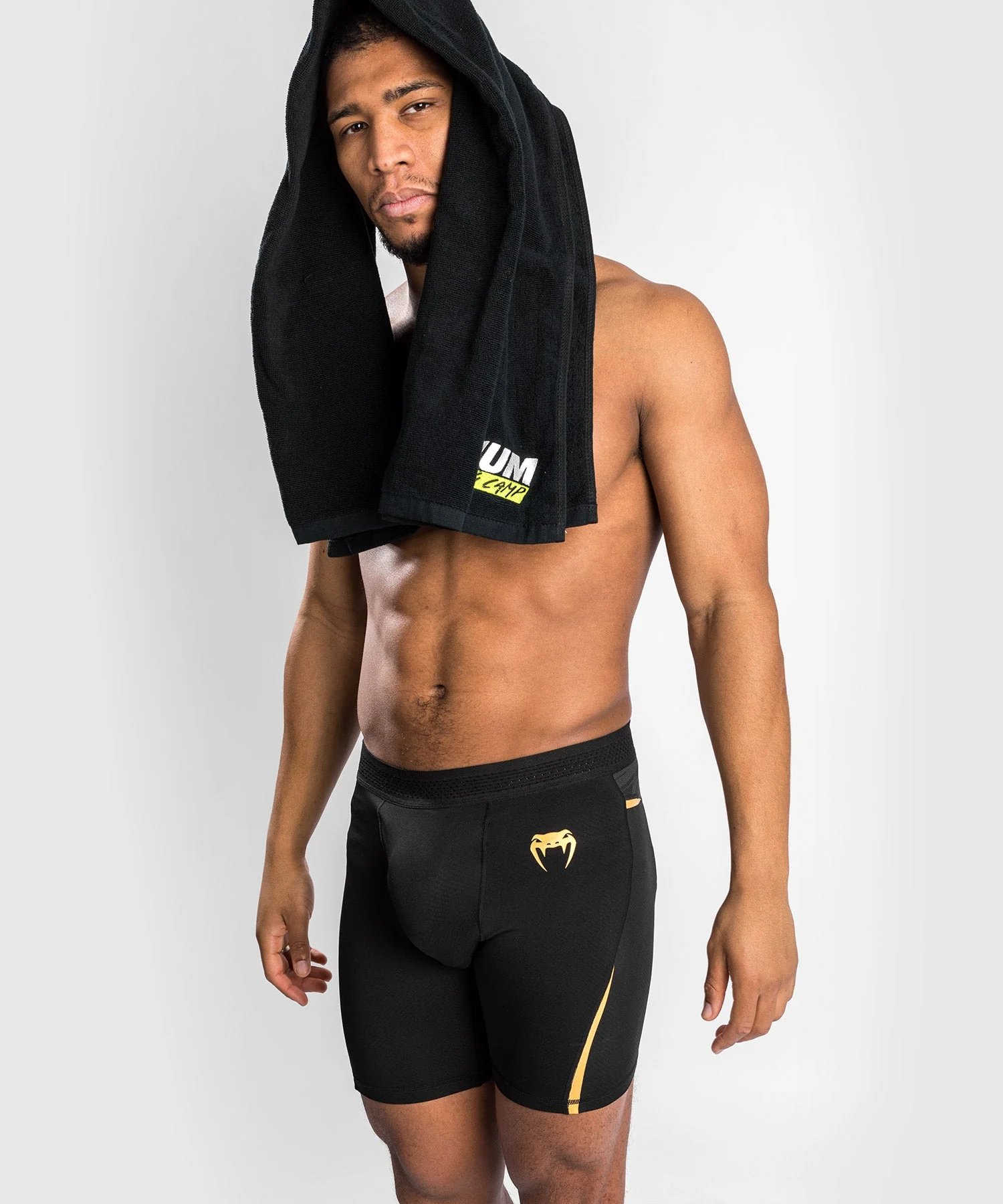 Venum Tempest 2.0 Vale Tudo Shorts – Black/Gold - Image 2