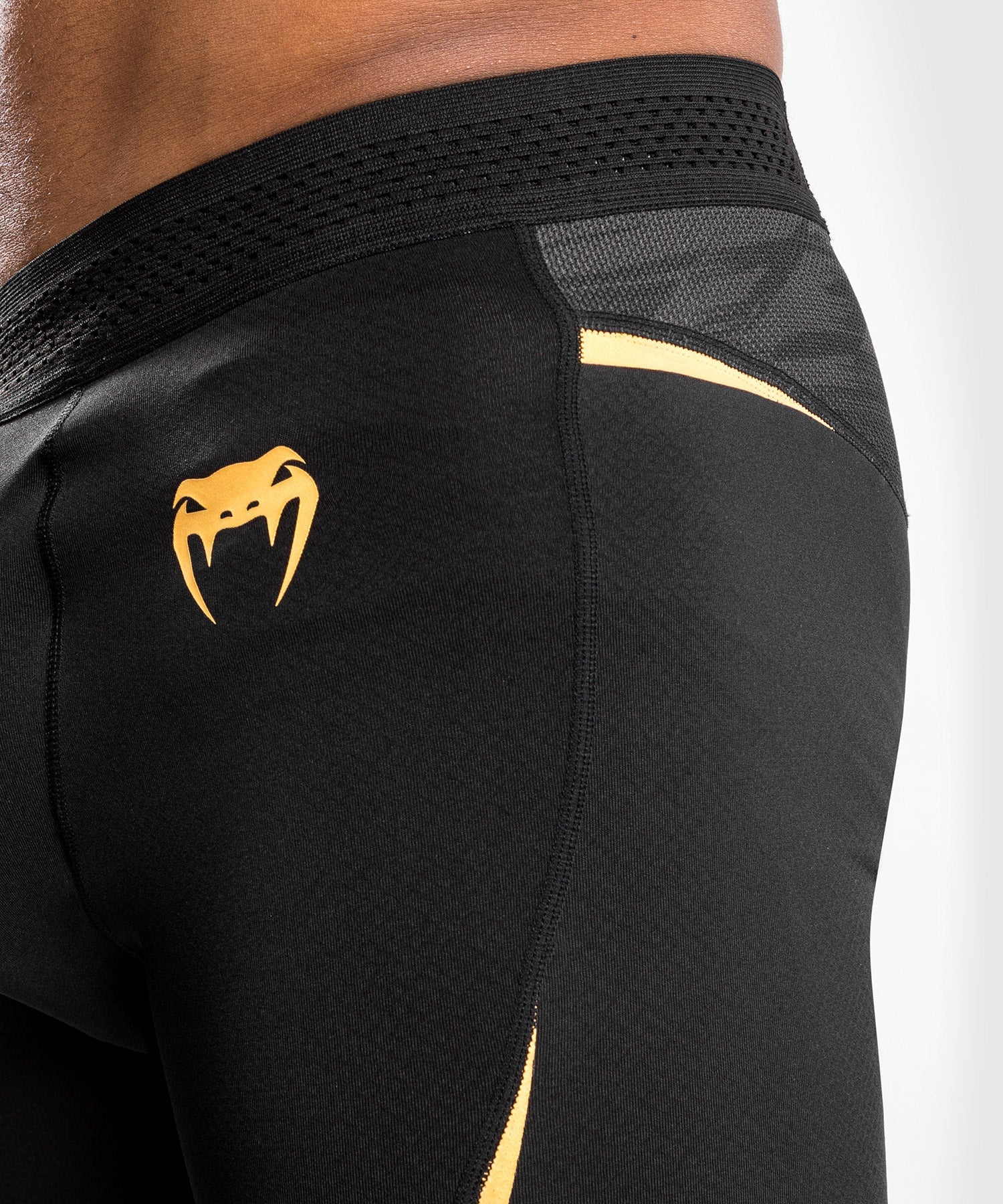 Venum Tempest 2.0 Vale Tudo Shorts – Black/Gold - Image 5