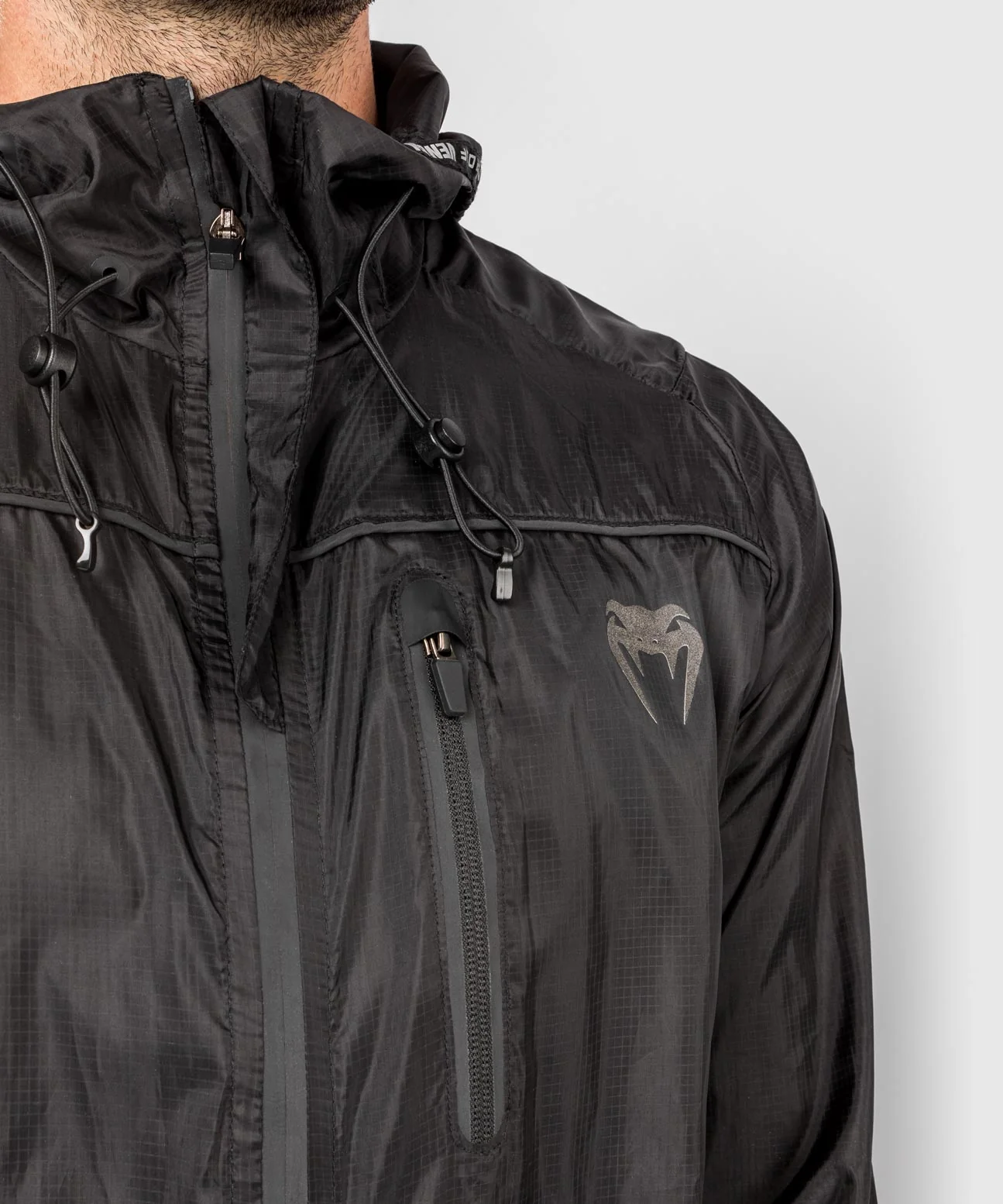 Venum Tempest 2.0 Windproof Jacket – Black - Image 5