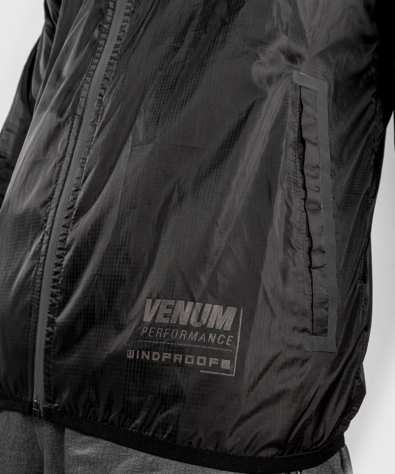 Venum Tempest 2.0 Windproof Jacket – Black - Image 6