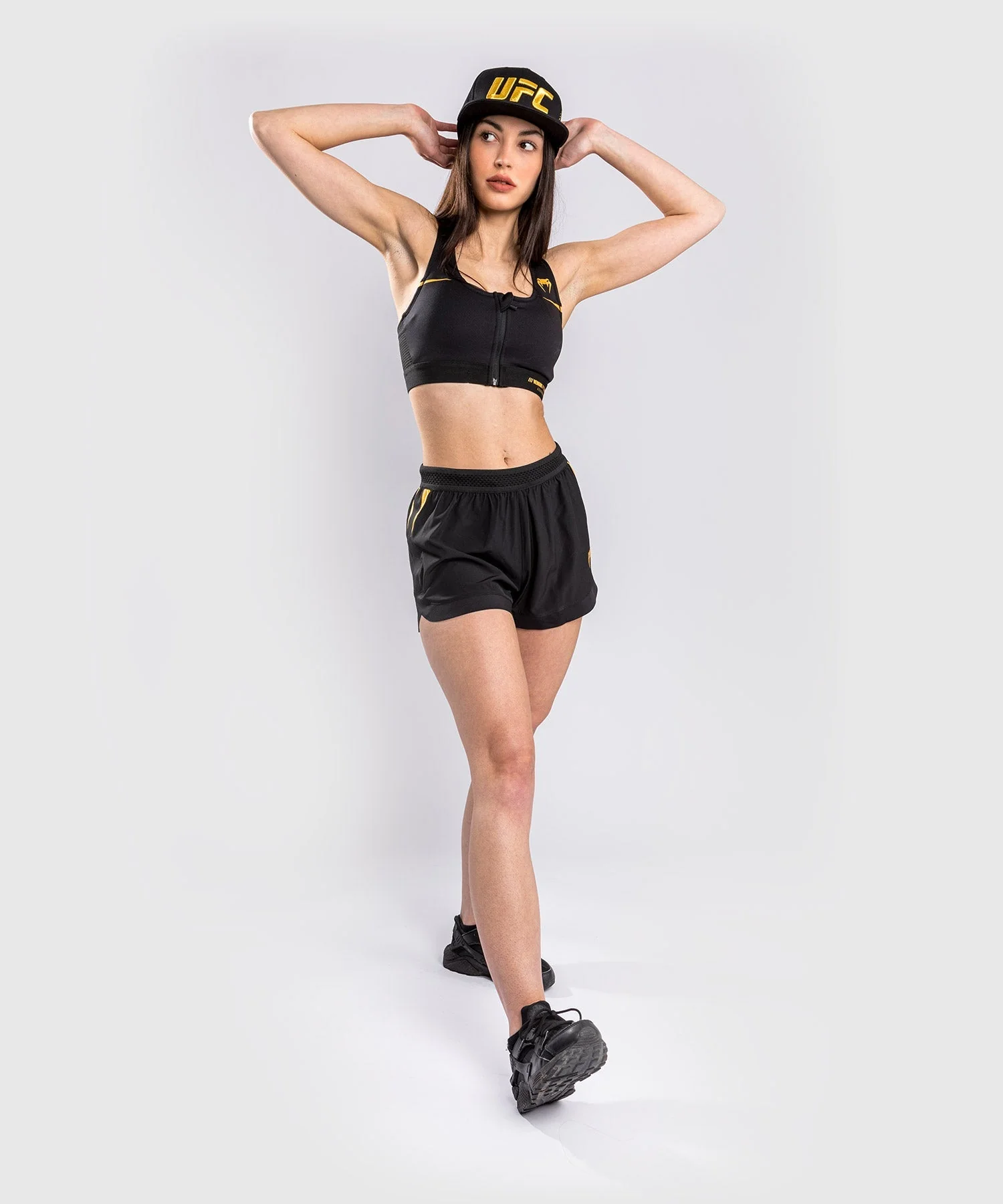 Venum Tempest 2.0 Women’s Sport Bra – Black/Gold - Image 3