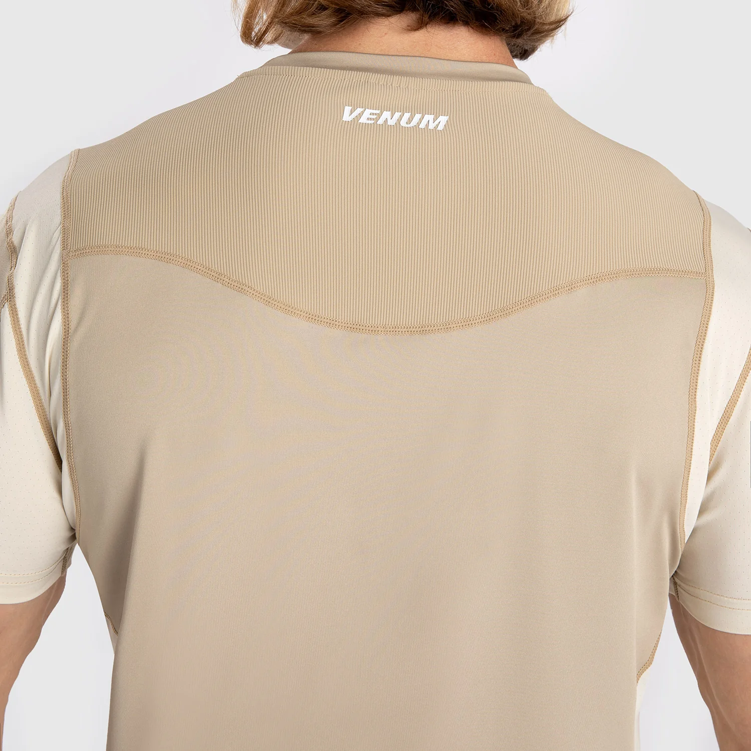 Venum Tempest Men's Dry-Tech T-Shirt - Beige/Sand - Image 5