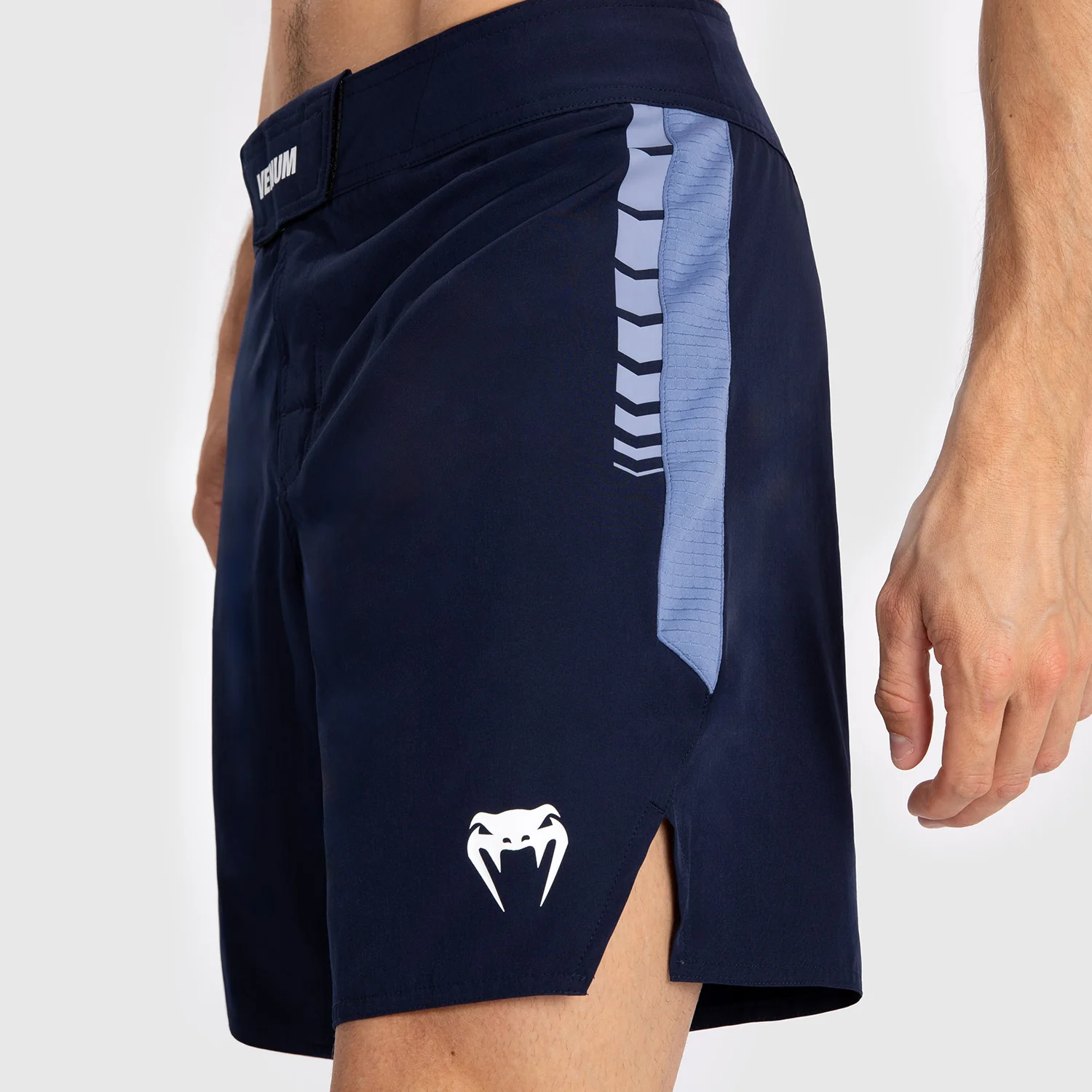 Venum Tempest Men's Fight Shorts - Navy Blue/Blue - Image 4