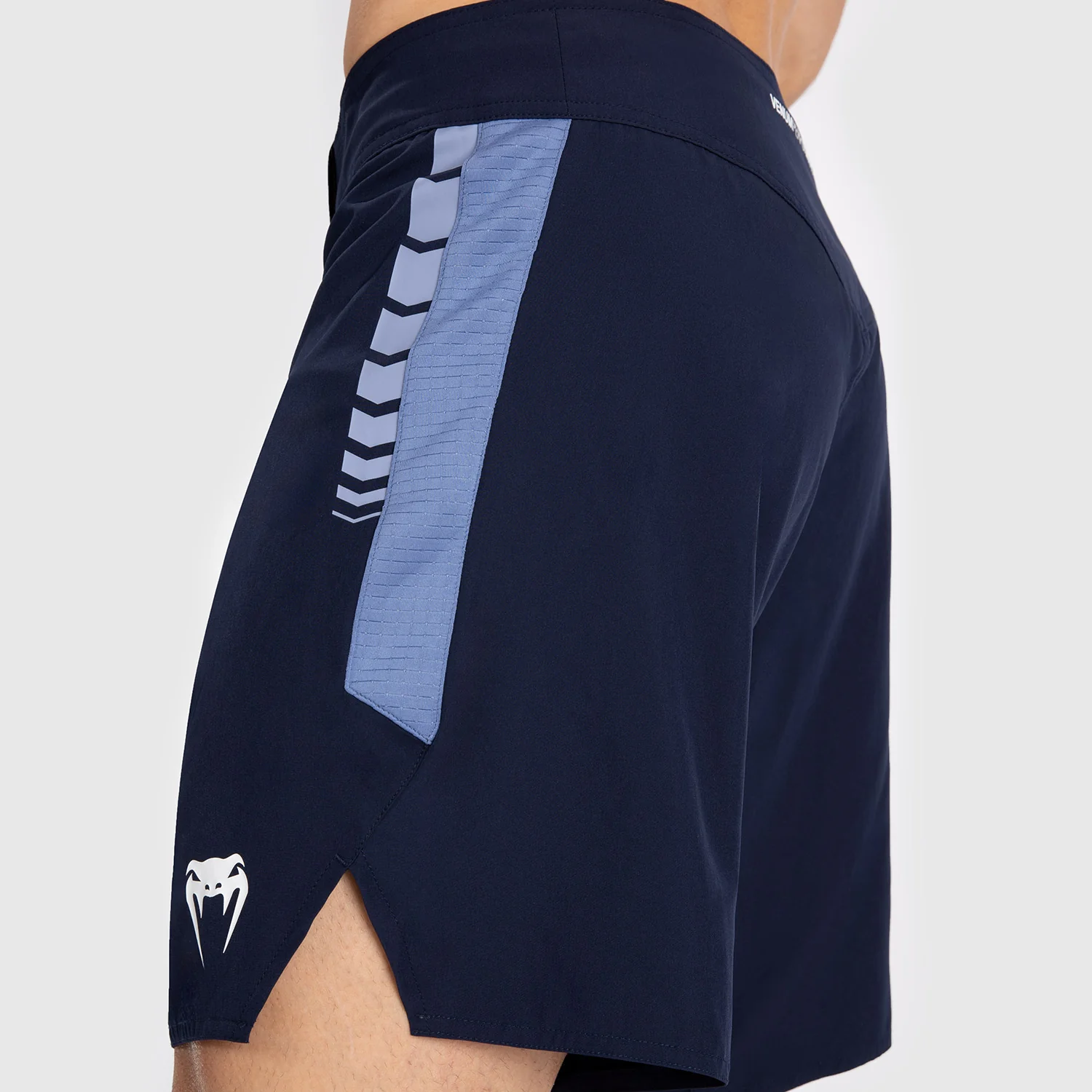 Venum Tempest Men's Fight Shorts - Navy Blue/Blue - Image 5