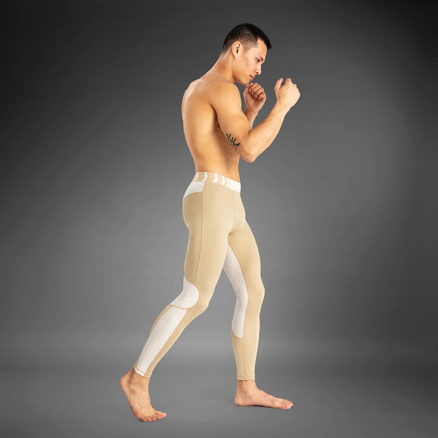 Venum Tempest Men's Spats - Beige/Sand - Image 4