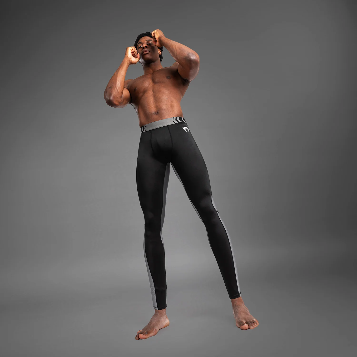 Venum Tempest Men's Spats - Black/Grey - Image 2