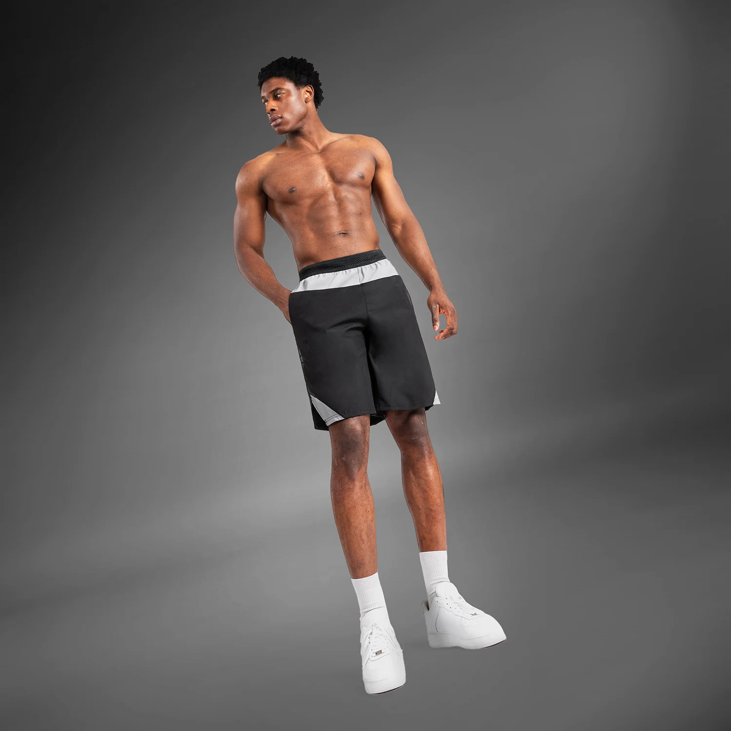 Venum Tempest Men's Training Shorts - Black/Grey - Image 7