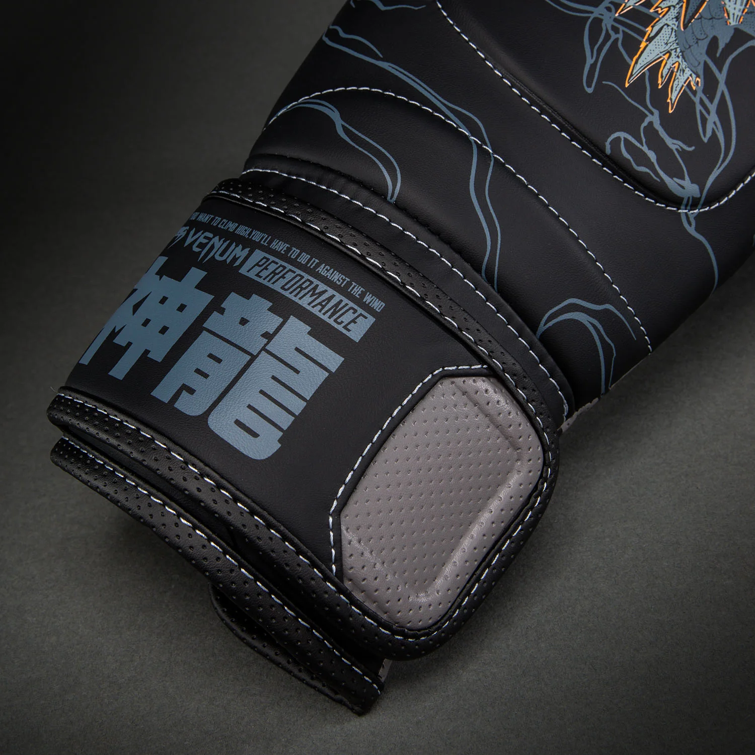Venum Thunder Dragon Boxing Gloves - Black/Grey/Copper - Image 3