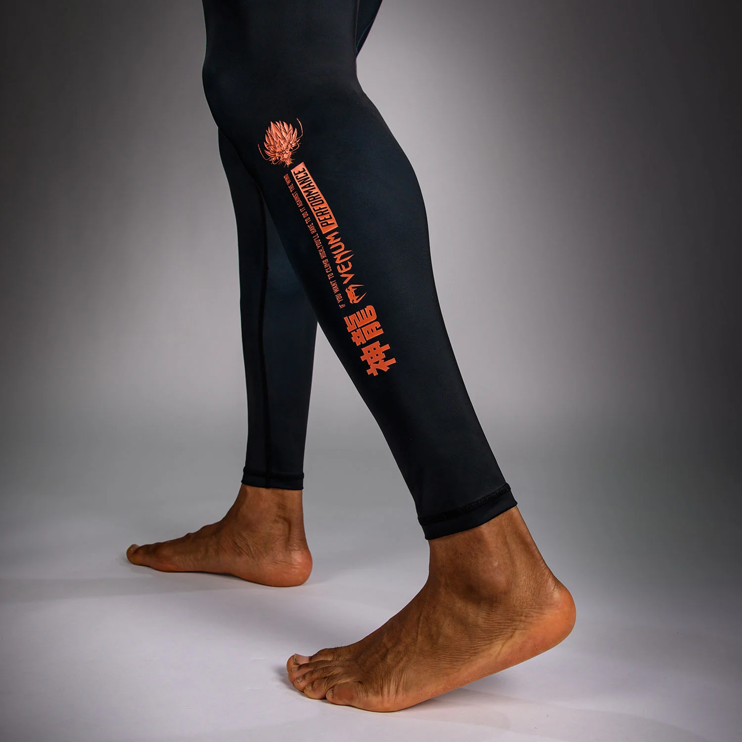 Venum Thunder Dragon Spats - Black/Grey/Copper - Image 7