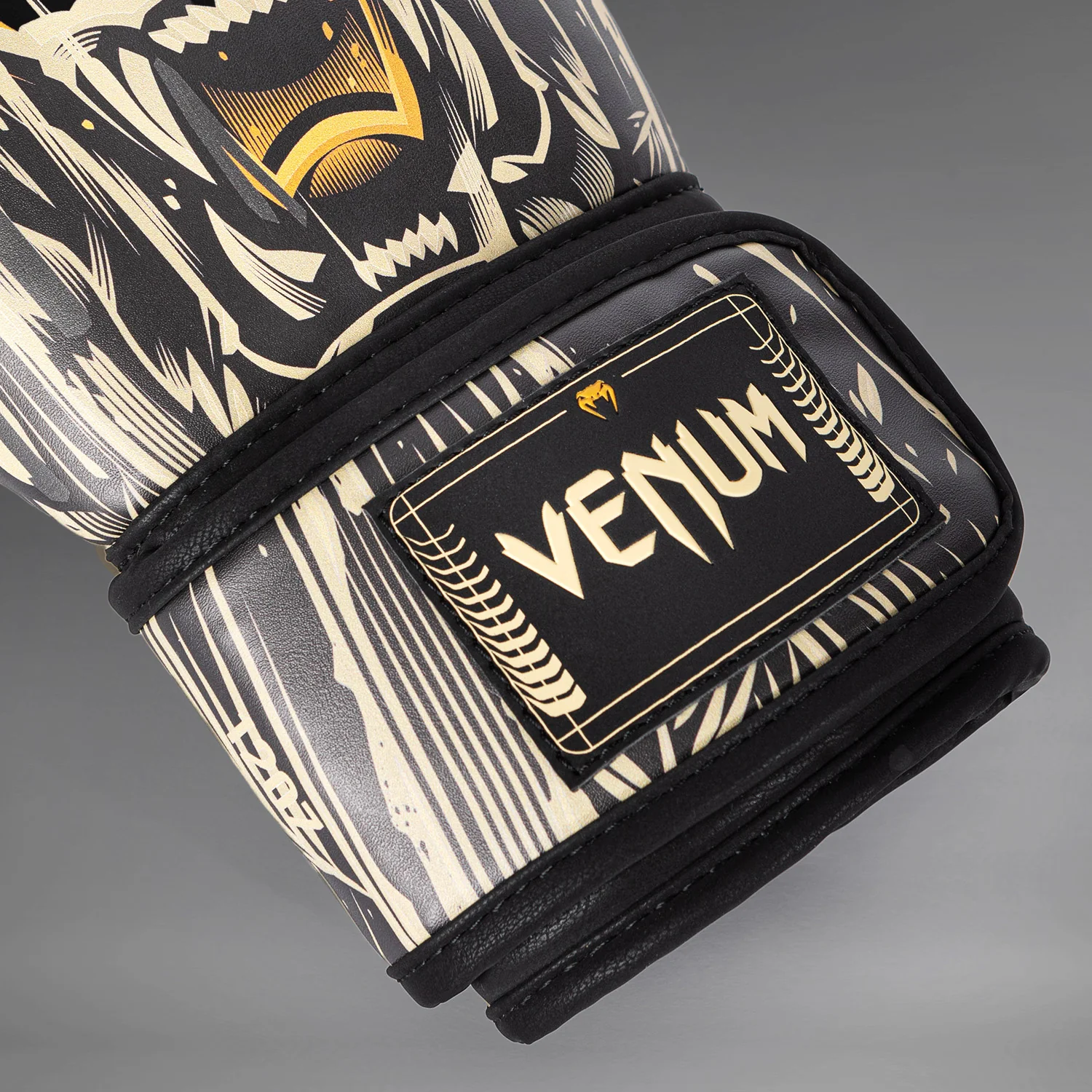 Venum Tiger Boxing Gloves - Black/Neon Orange - Image 5