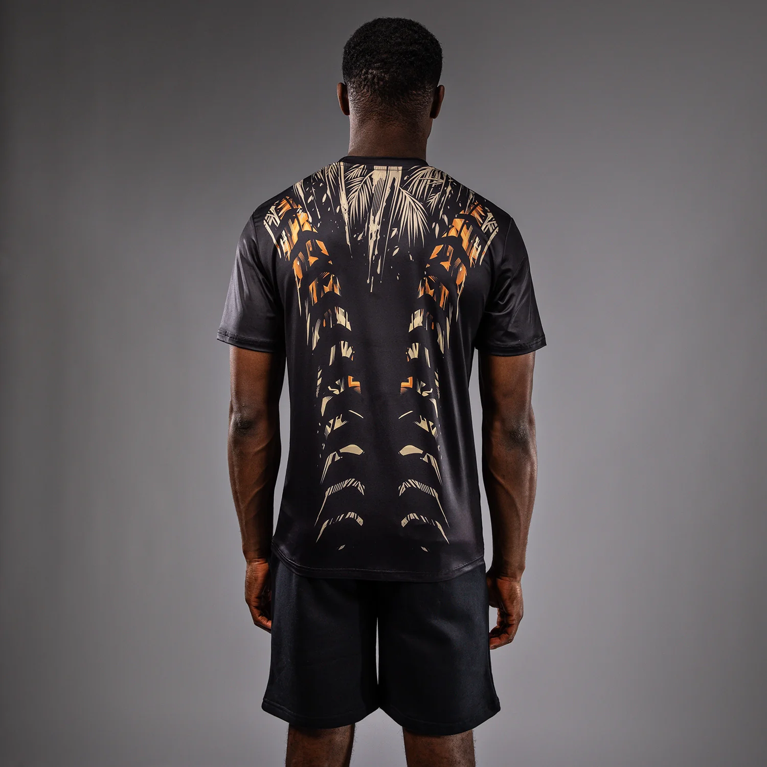 Venum Tiger Men's Dry Tech T-Shirt - Black/Neon Orange - Image 2