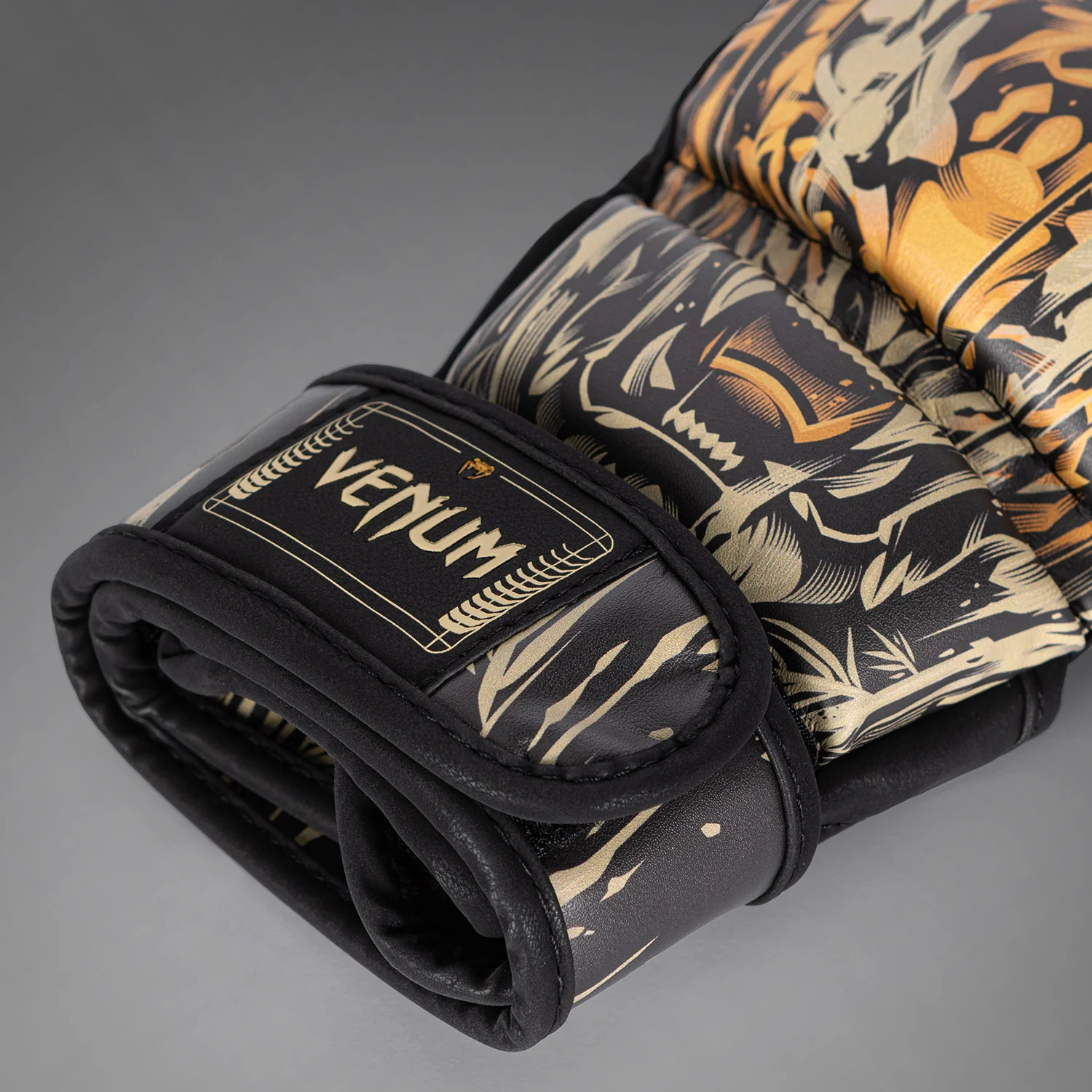 Venum Tiger MMA Gloves - Black/Neon Orange - Image 4