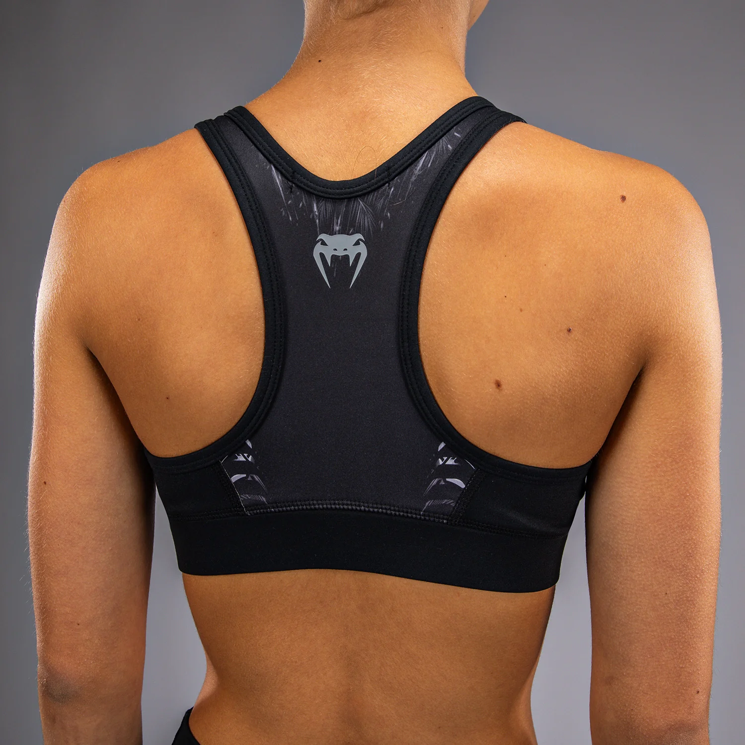 Venum Tiger Women's Sports Bra - Black/Silver - Image 4