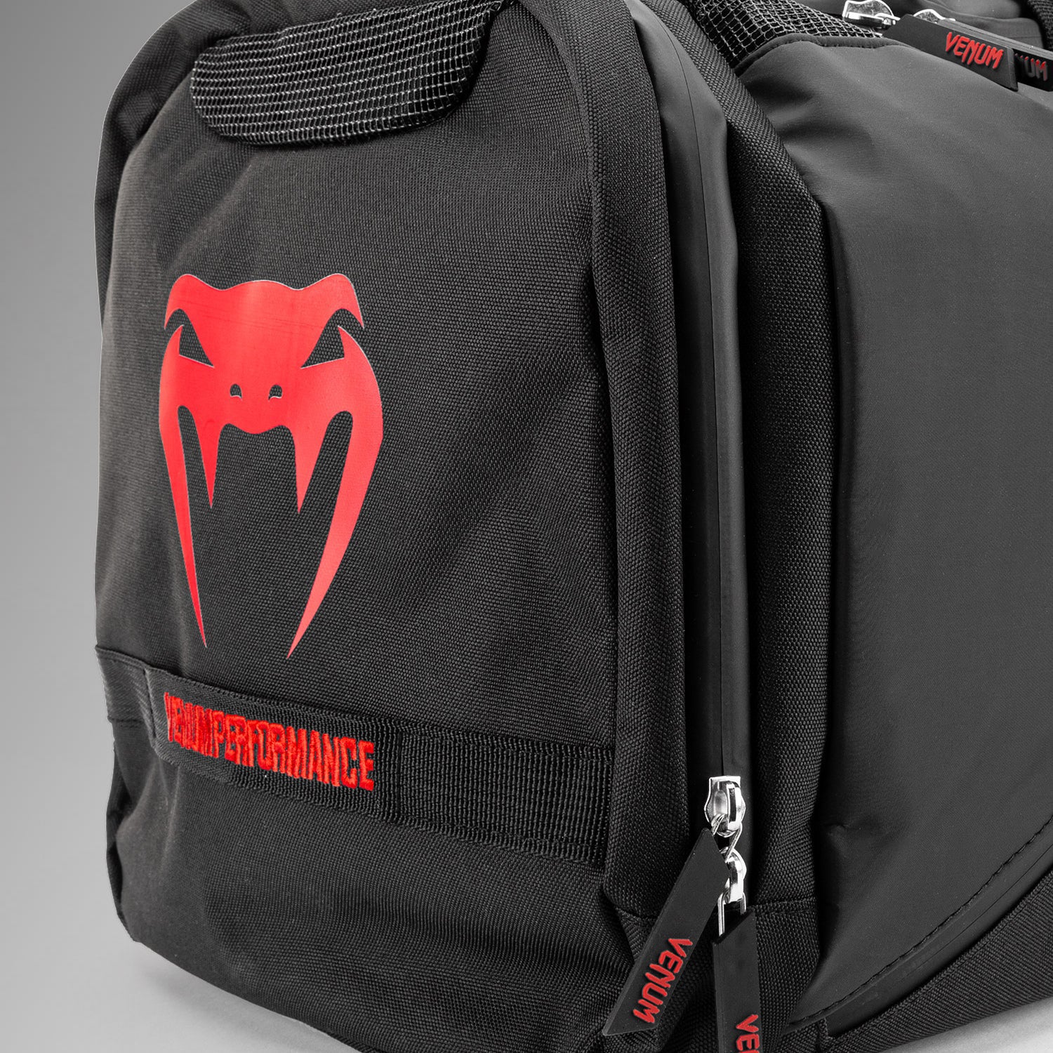 Venum Trainer Lite Evo Sports Bags (48L) - Black/Red - Image 6