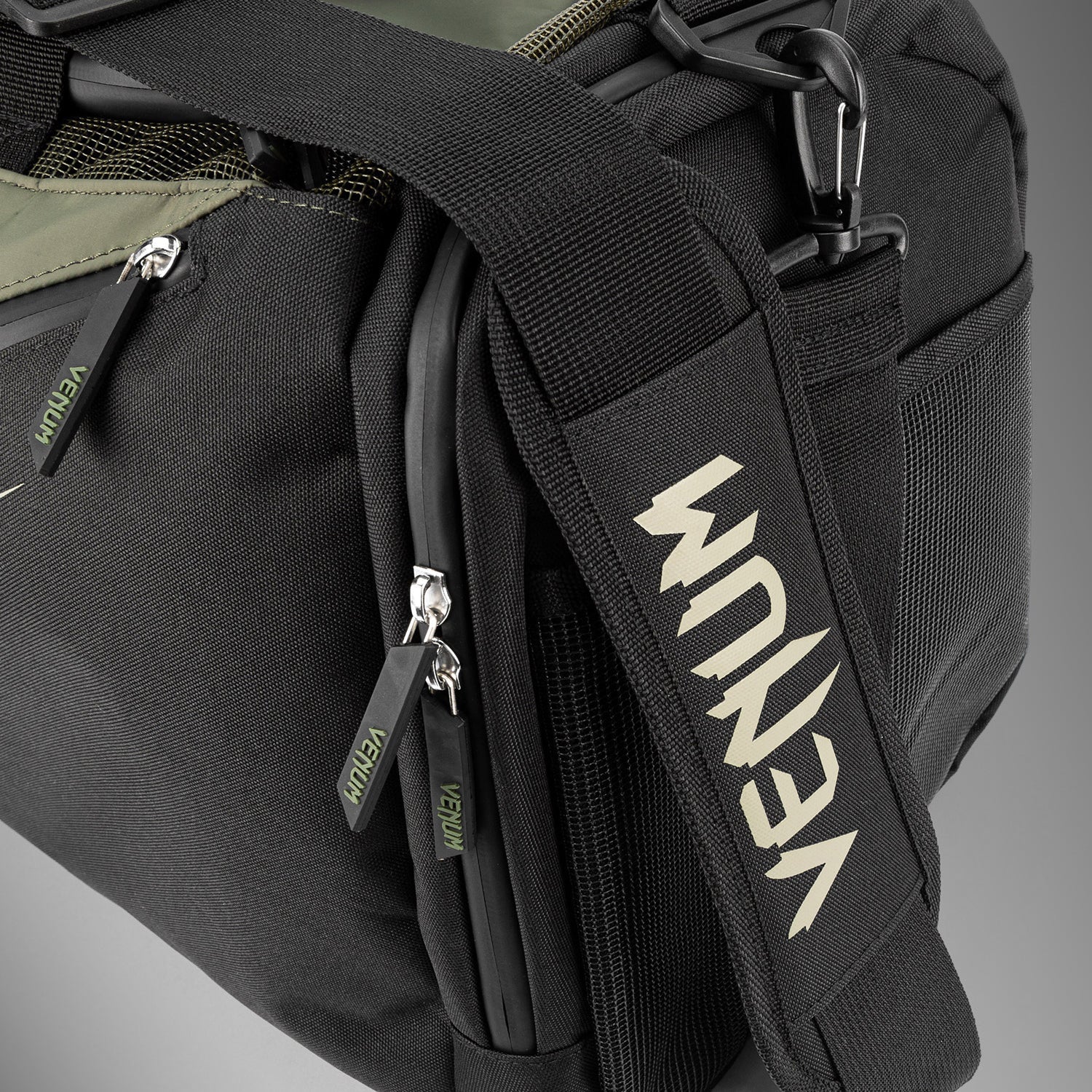 Venum Trainer Lite Evo Sports Bags (48L) - Khaki/Black - Image 8