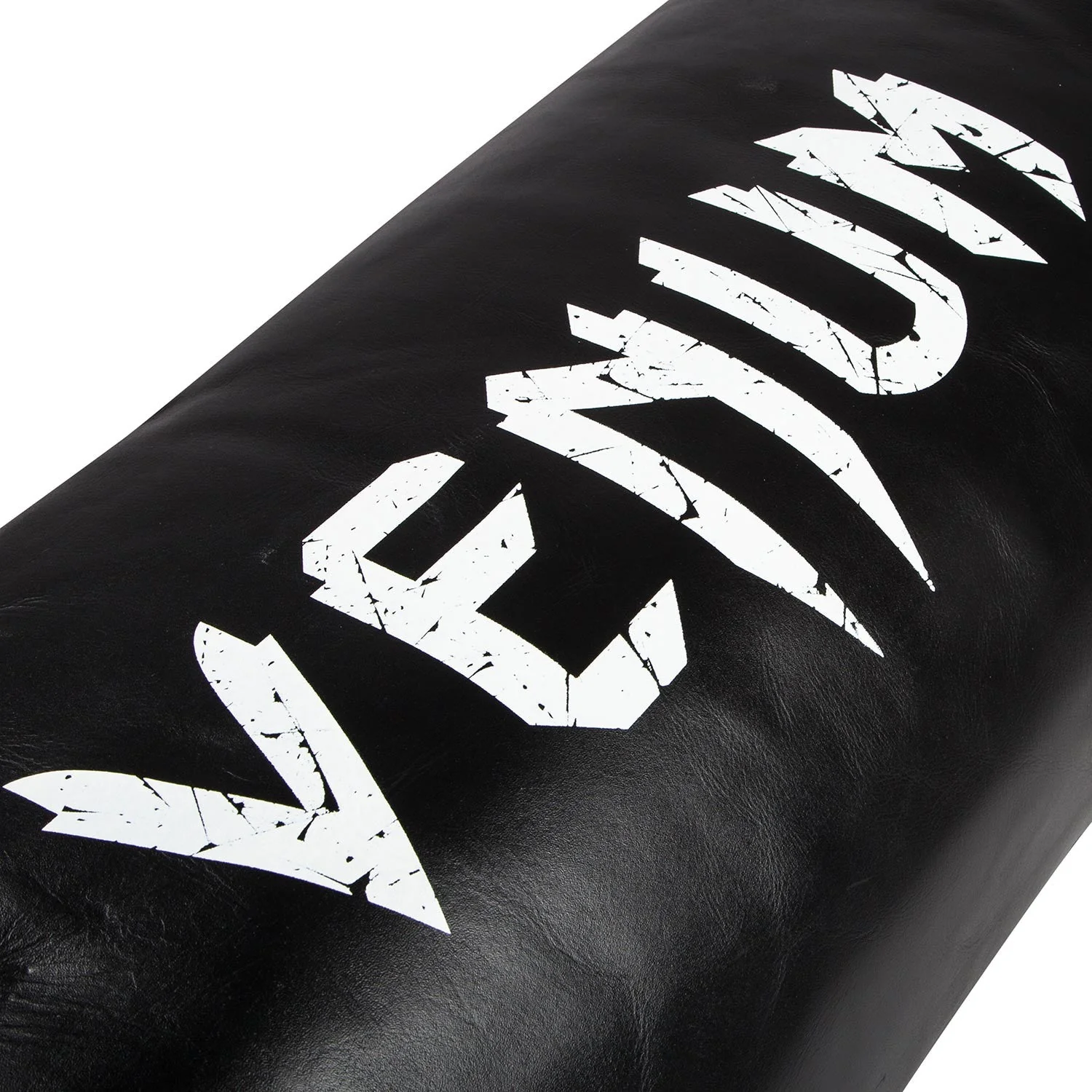 Venum Training Bag Leather - Black/White-Unfilled - Image 5