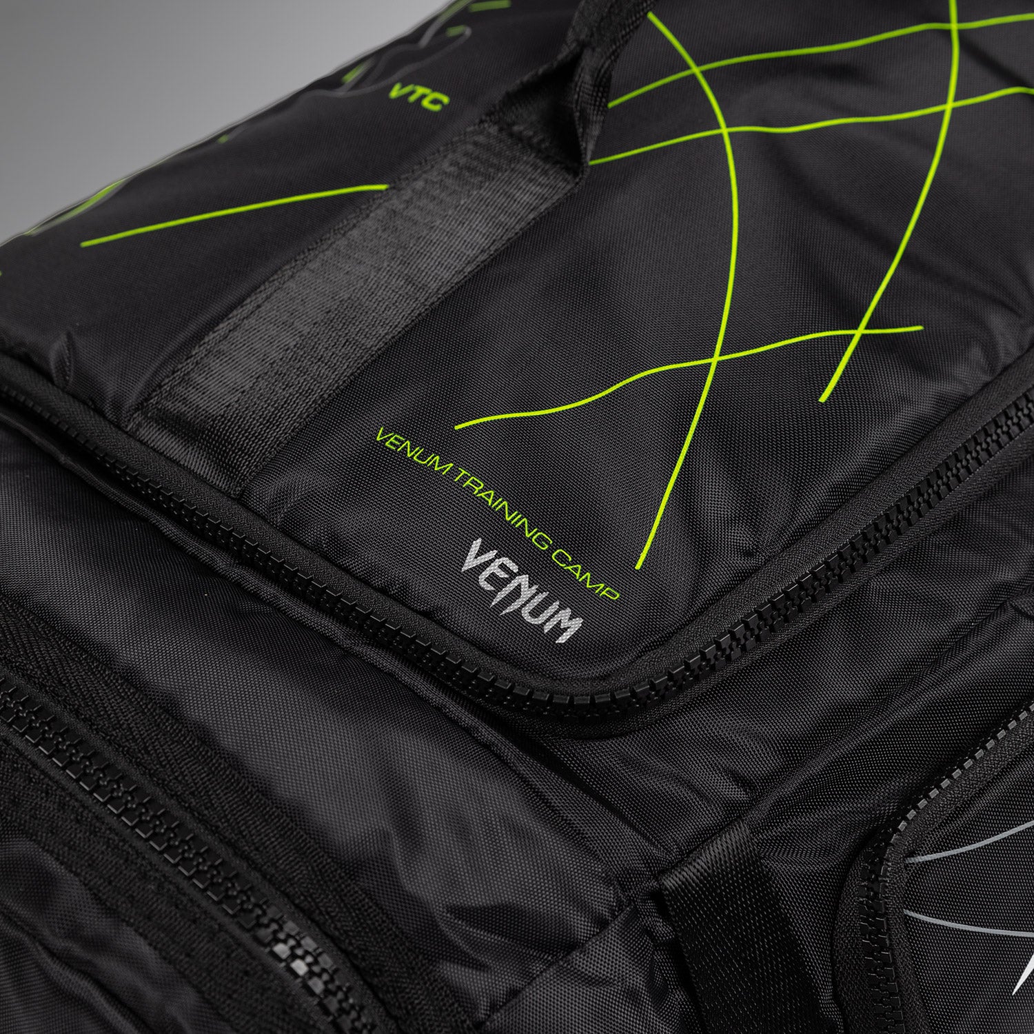 Venum Training Camp 4.0 Sports Bag - Black/Neon Green - Image 8