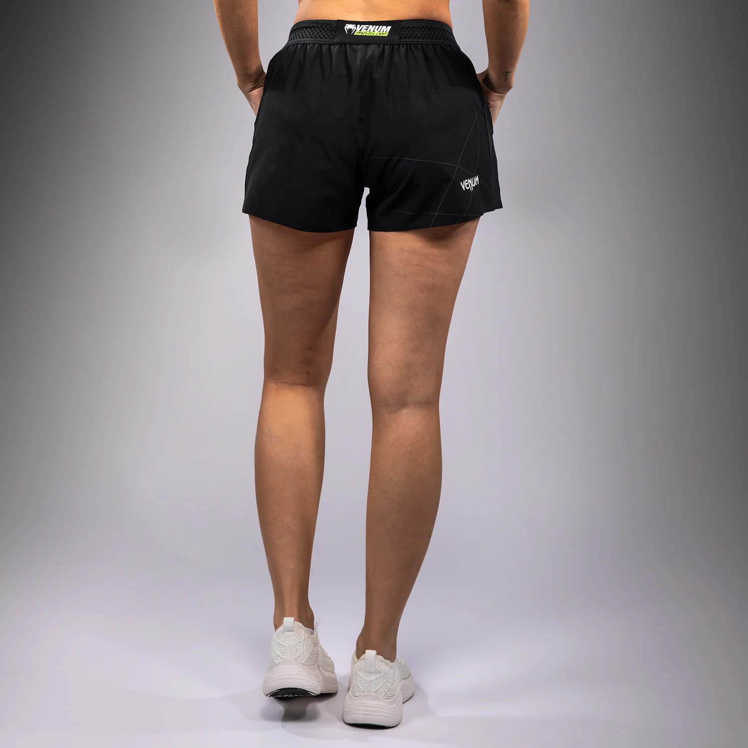 Venum Training Camp 4.0 Training Short - Black/Neon Green - Image 3