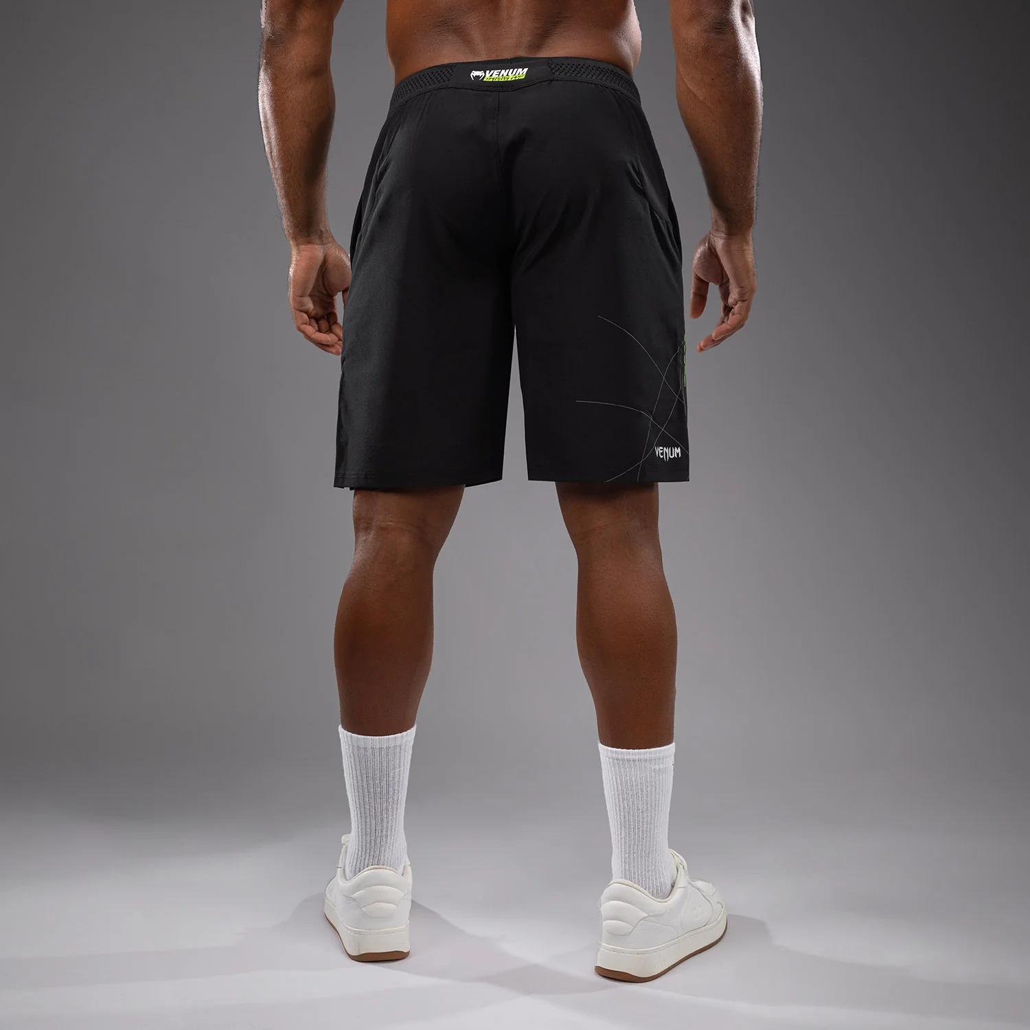 Venum Training Camp 4.0 Training Short - Black/Neon Green - Image 3