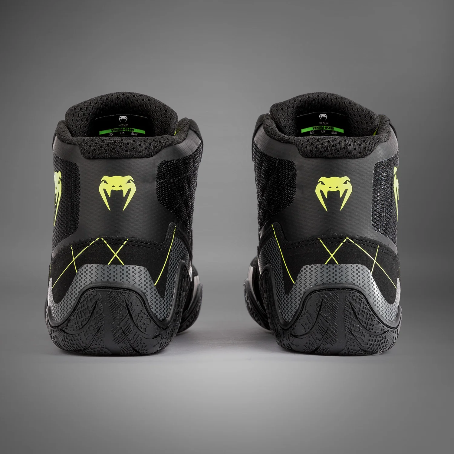 Venum Training Camp 4.0 Wrestling Shoes - Black/Neon Green - Image 5