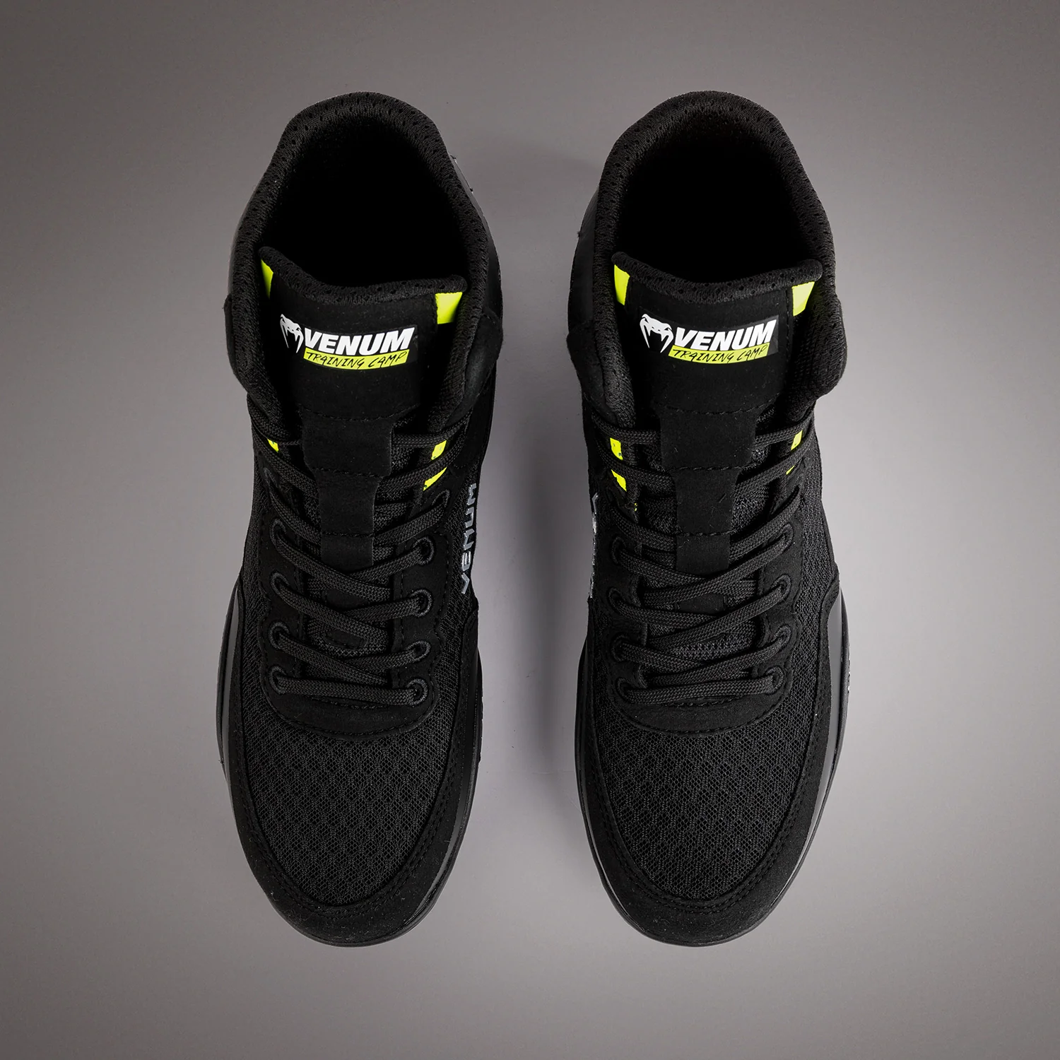 Venum Training Camp 4.0 Wrestling Shoes - Black/Neon Green - Image 6