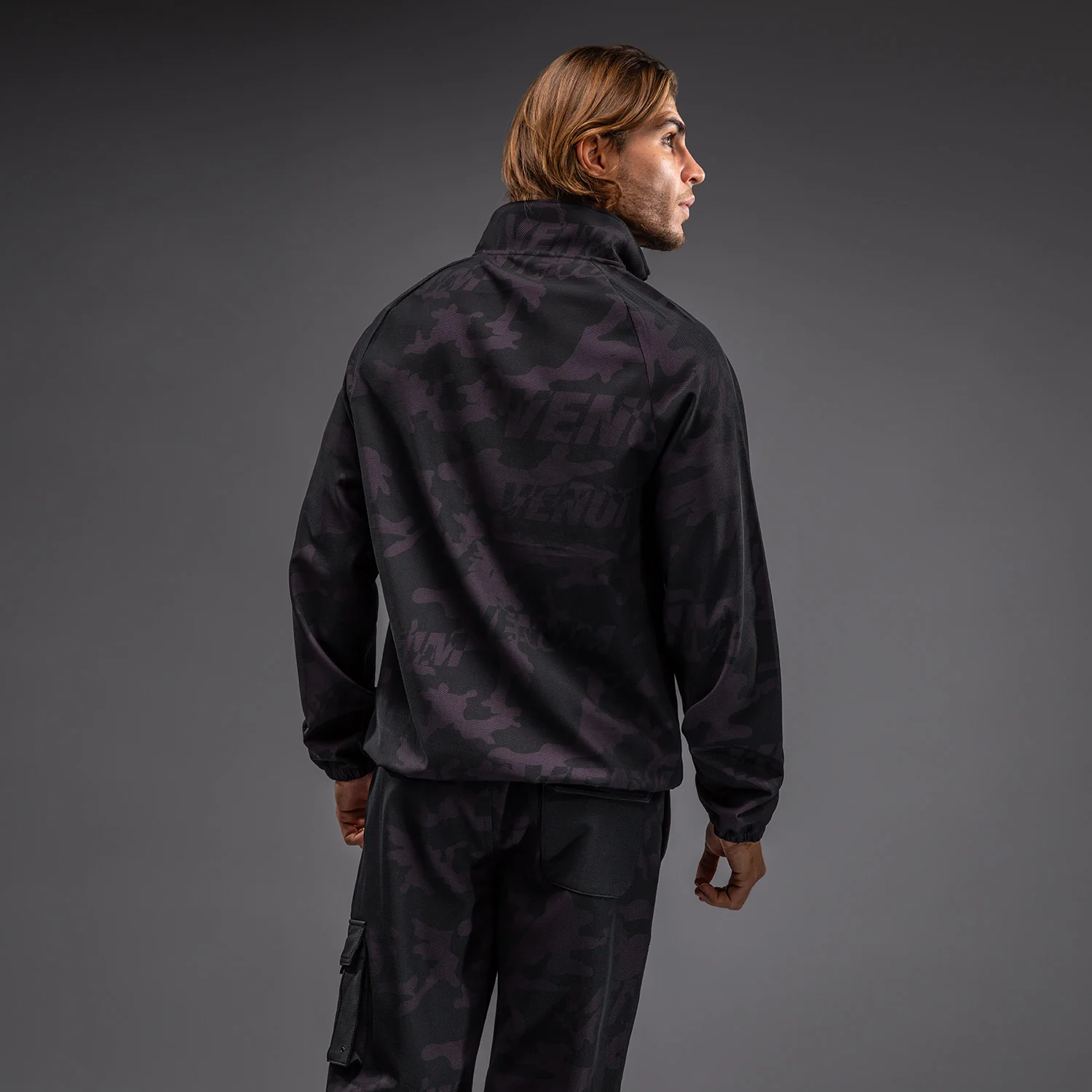 Venum Trooper Men's Half-Zip Jacket - Black/Purple - Image 3