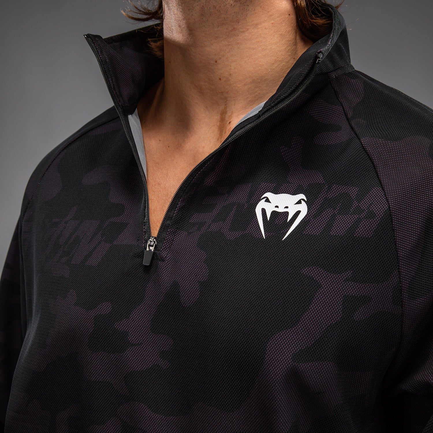 Venum Trooper Men's Half-Zip Jacket - Black/Purple - Image 4