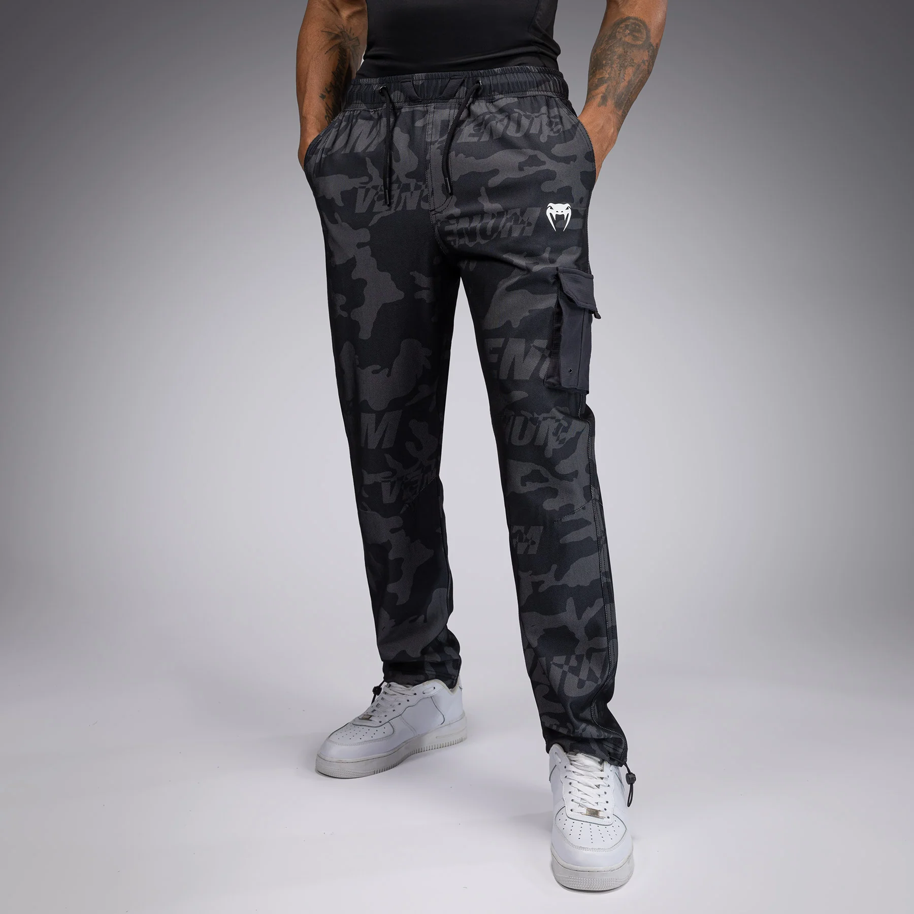 Venum Trooper Men's Tracksuit Pants - Black/Charcoal