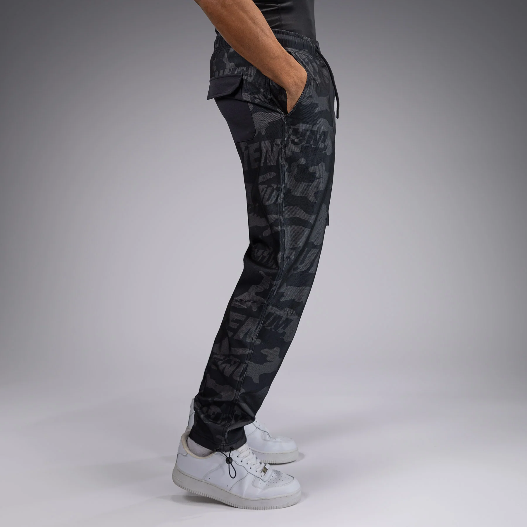 Venum Trooper Men's Tracksuit Pants - Black/Charcoal - Image 4