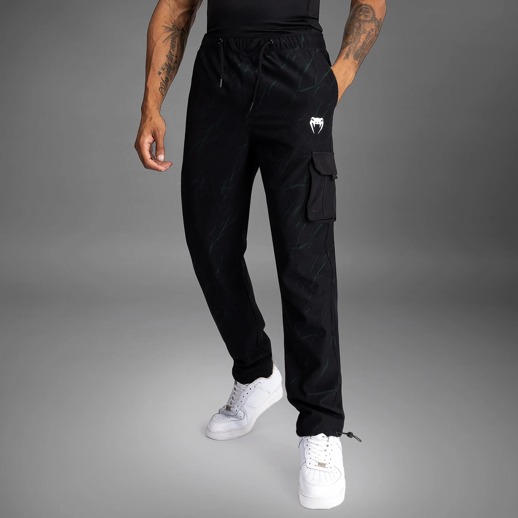 Venum Trooper Men's Tracksuit Pants - Black/Forest Green
