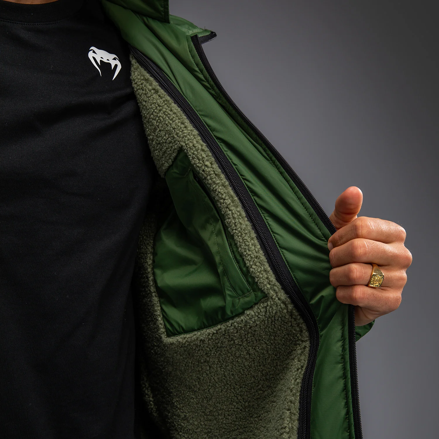 Venum Urban Guard Parka Jacket - Forest Green - Image 6