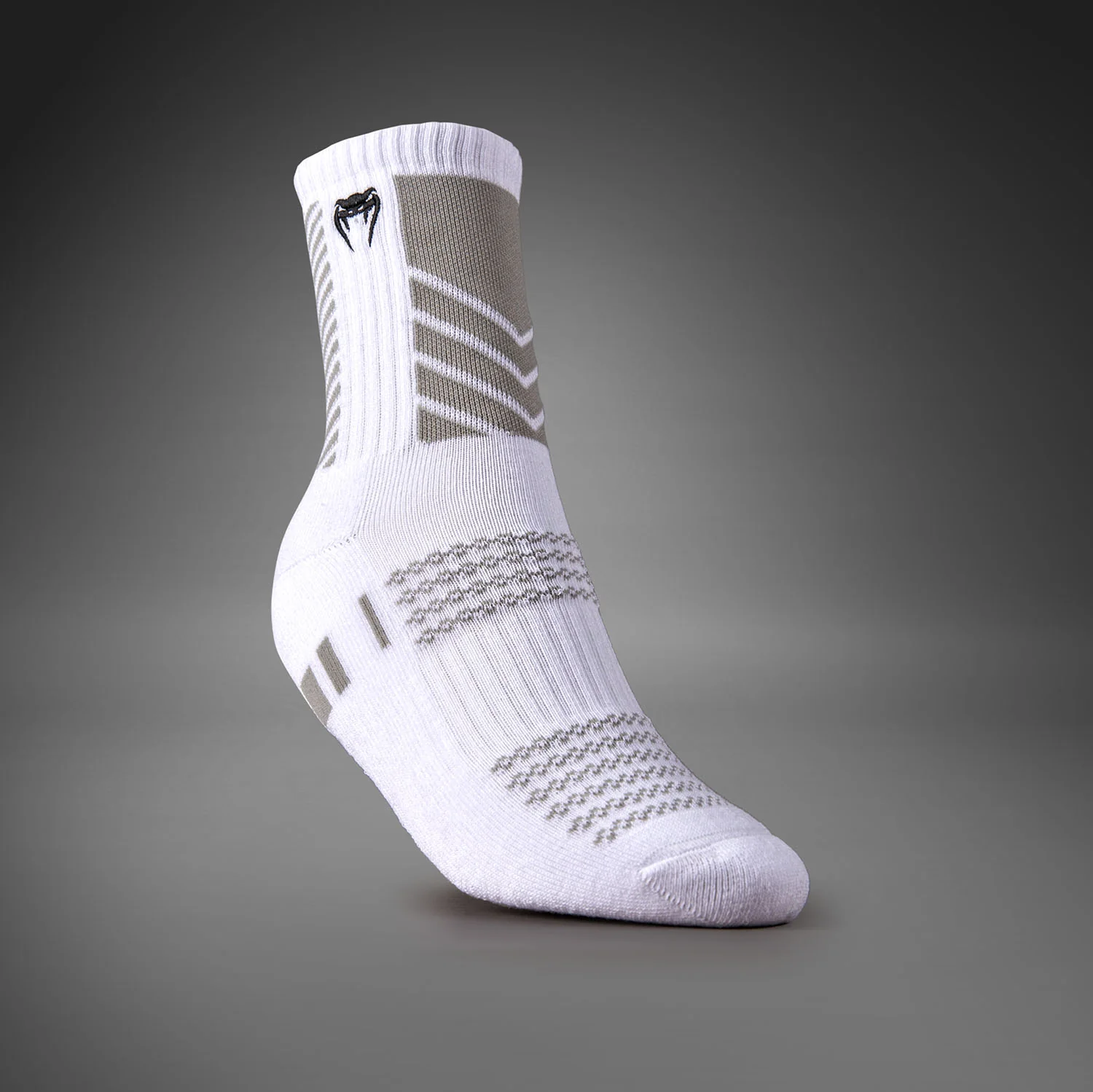Venum Vector Crew Socks - White/Grey - Image 3