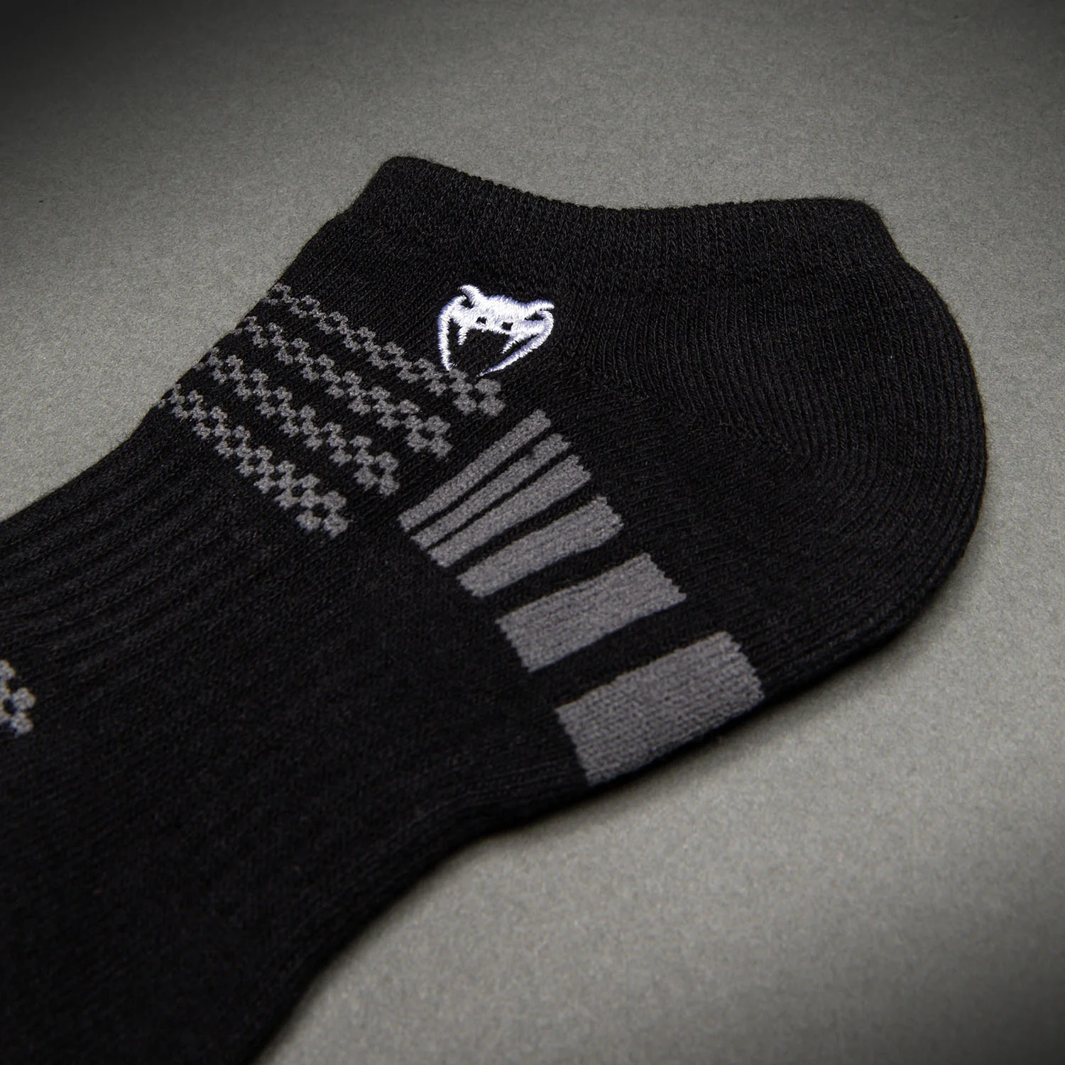 Venum Vector No-Show Socks 3 Pack - Black/Grey - Image 4