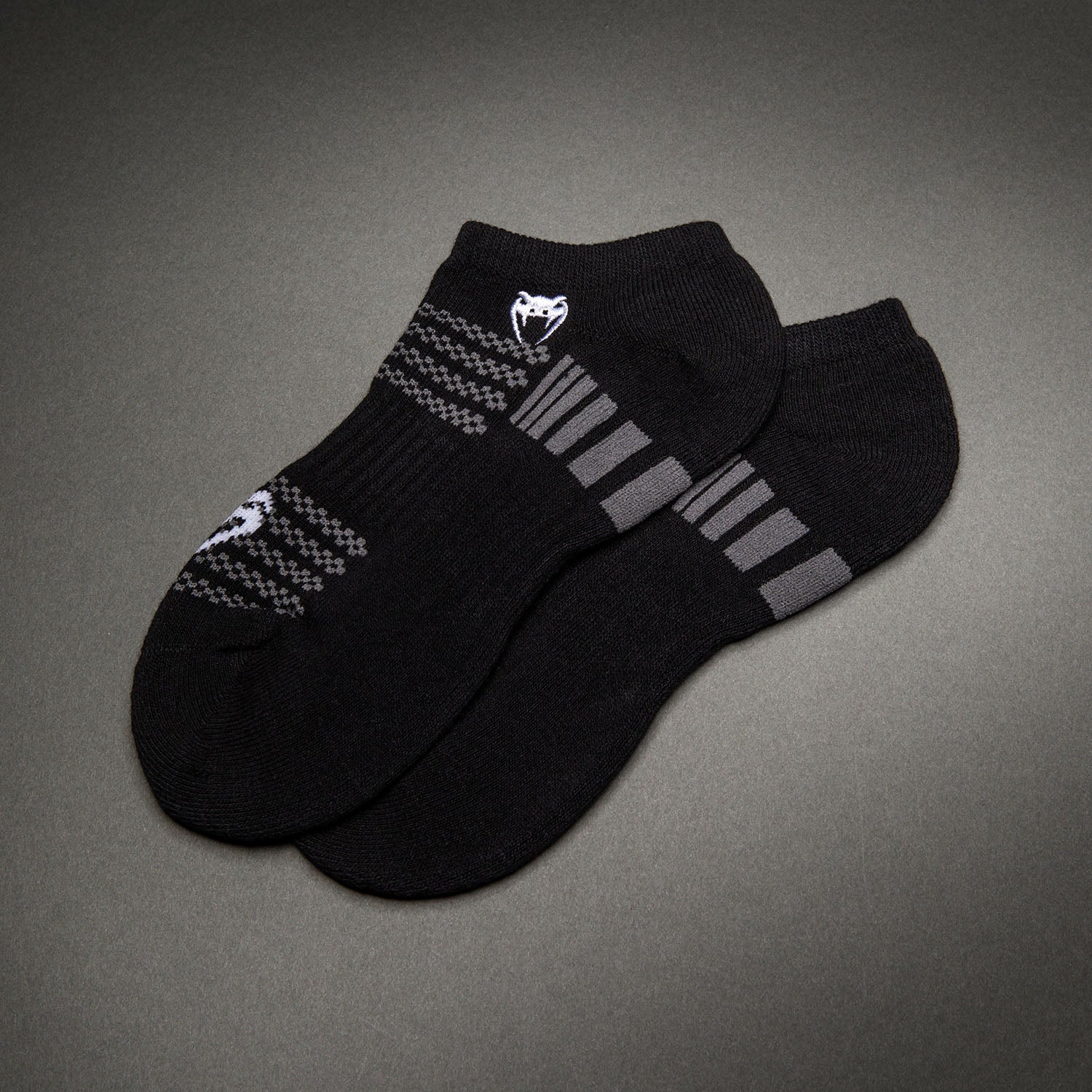 Venum Vector No-Show Socks 3 Pack - Black/Grey - Image 5