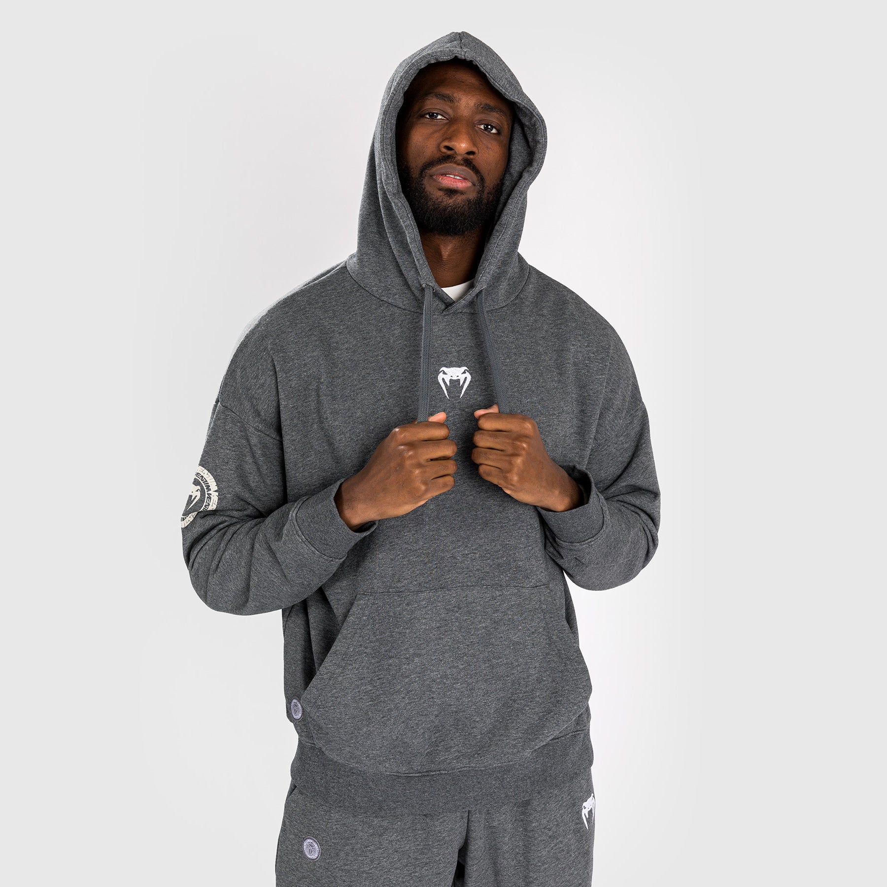 Venum Vortex XL Lite Men's Hoodie - Dark Heather Grey - Image 4