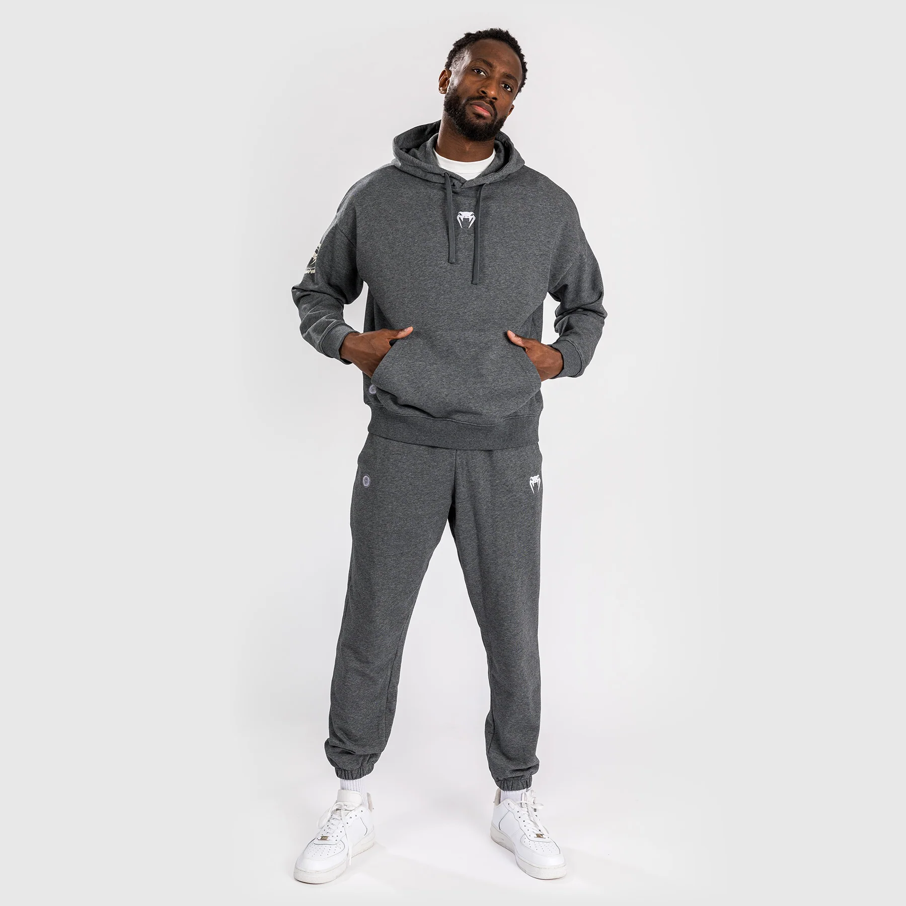 Venum Vortex XL Lite Men's Hoodie - Dark Heather Grey - Image 7