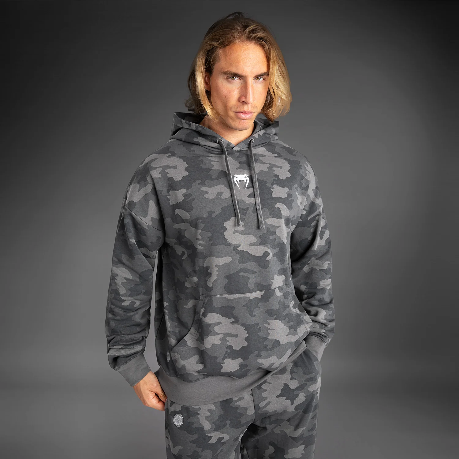 Venum Vortex XL Men's Hoodie - Anthracite Camo - Image 2