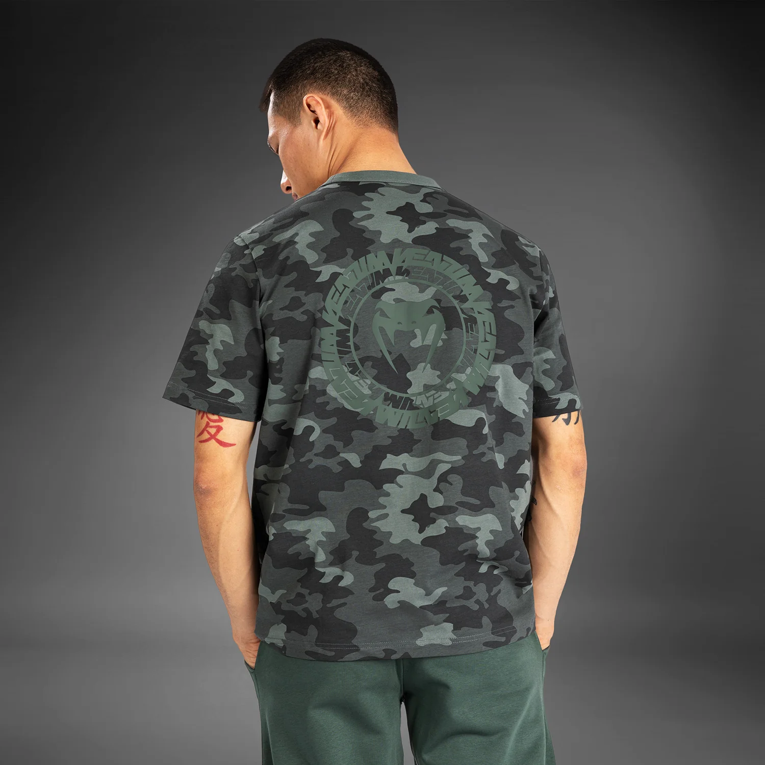 Venum Vortex XL Men's T–Shirt - Khaki Camo - Image 2