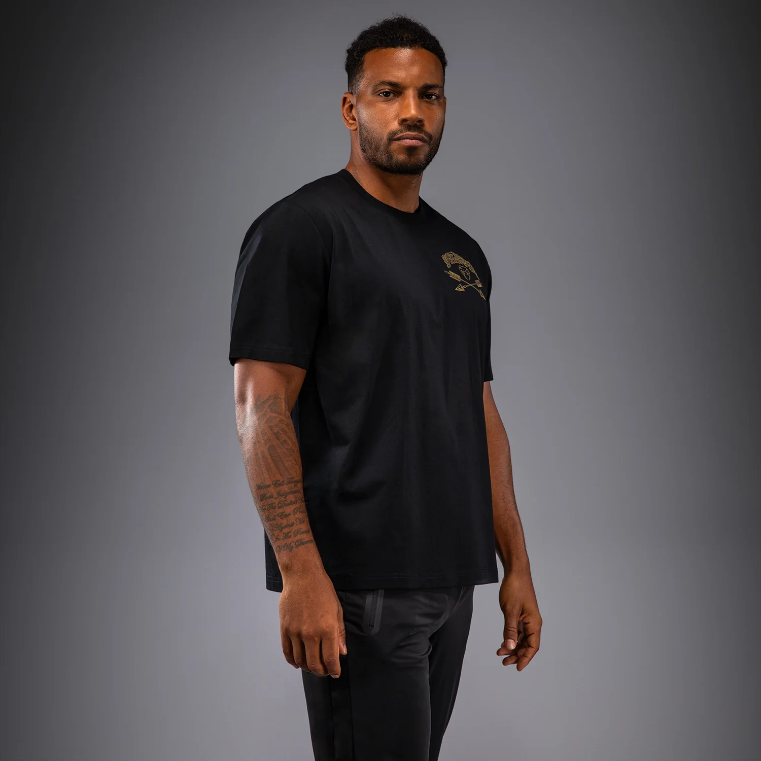 Venum Wolf Atak T-Shirt - Black/Grey - Image 2