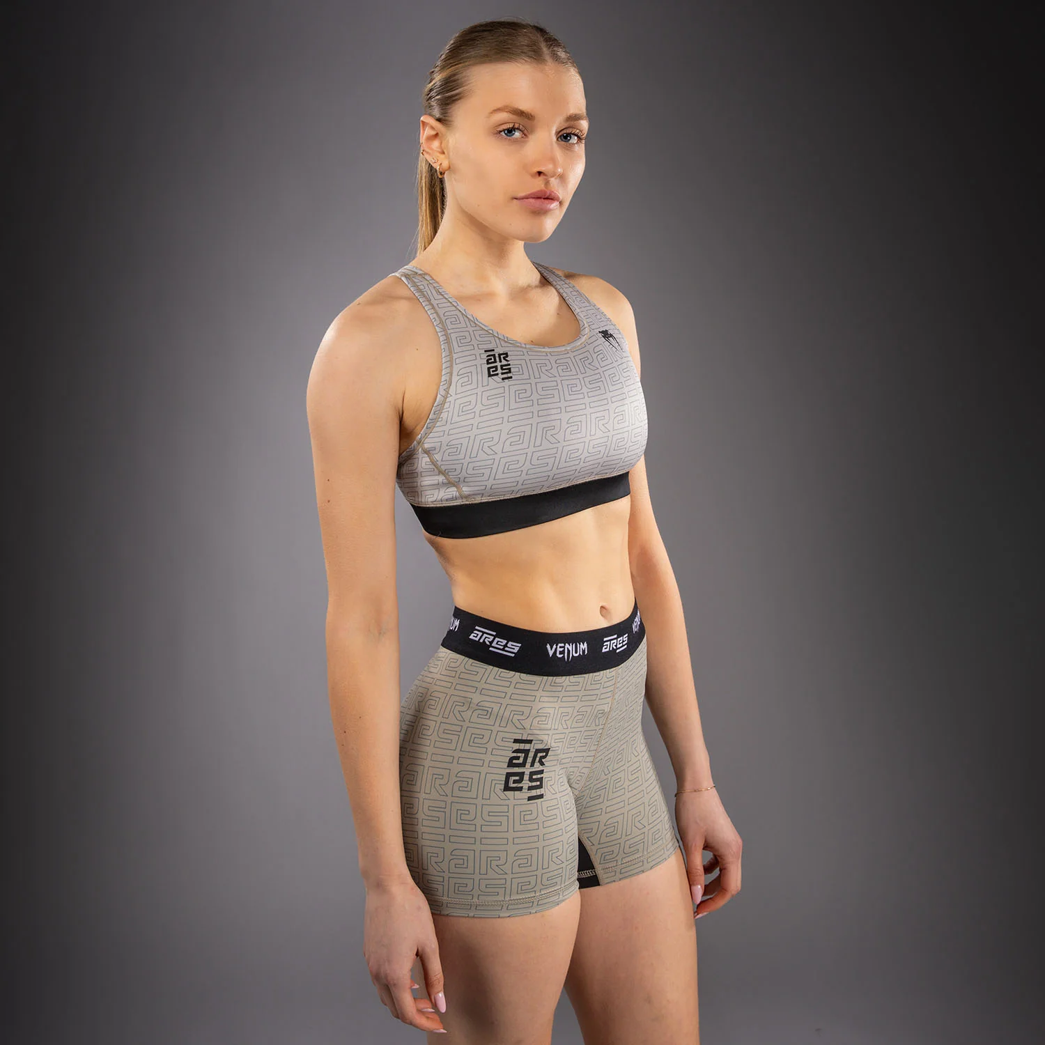 Venum x Ares 2.0 Sports Bra for Women - Sand - Image 3