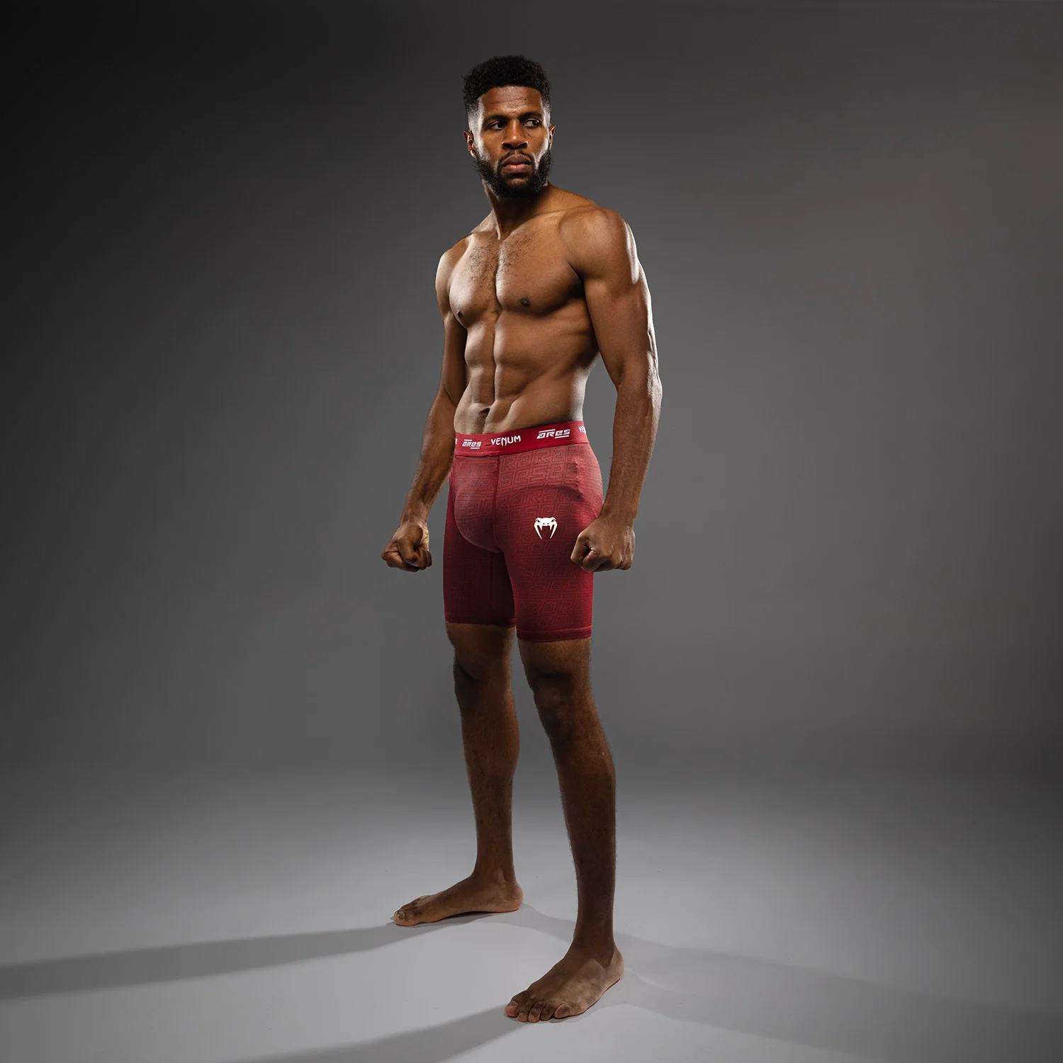 Venum x Ares Men’s Vale Tudo Shorts - Burgundy - Image 3