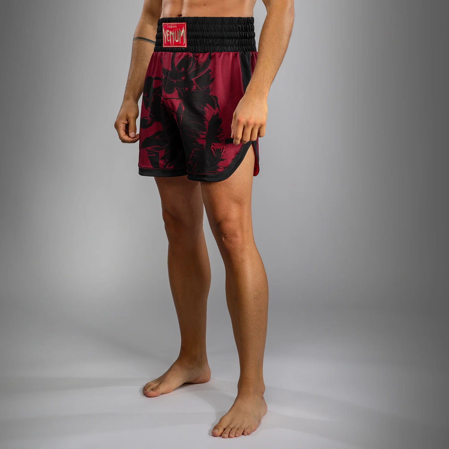 Venum x Assassin’s Creed Shadows Men’s Boxing Shorts - Burgundy/Black - Image 4
