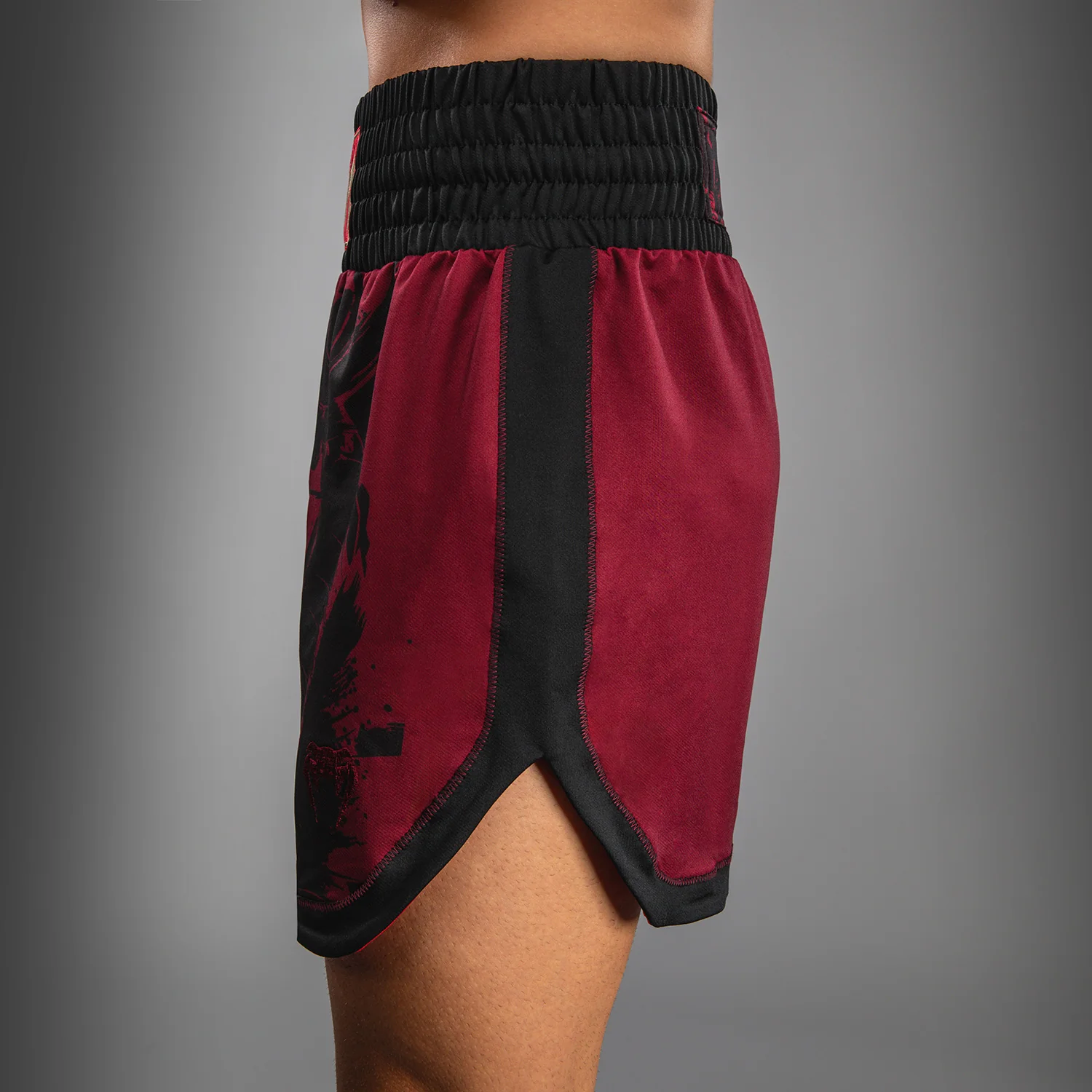 Venum x Assassin’s Creed Shadows Men’s Boxing Shorts - Burgundy/Black - Image 7