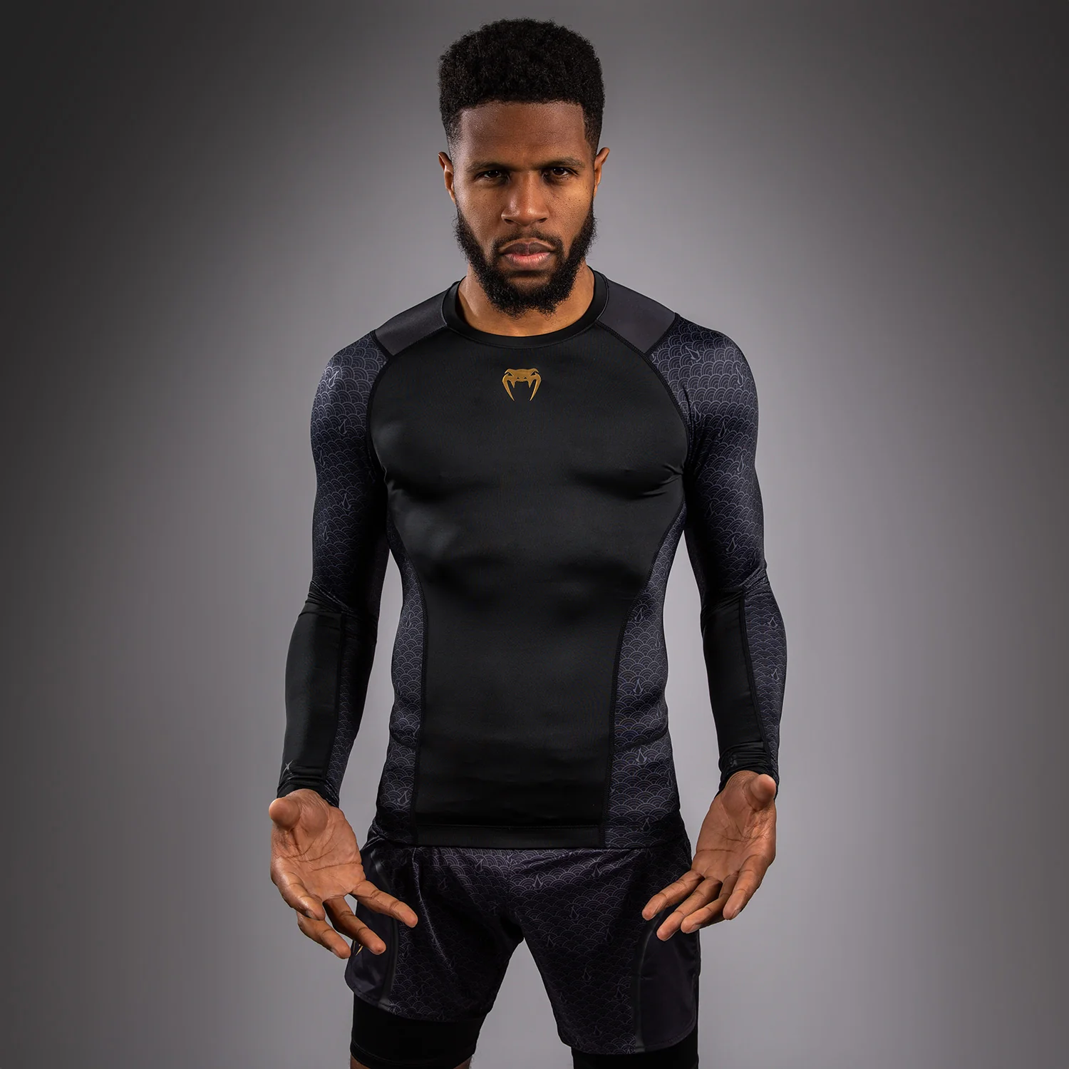 Venum x Assassin's Creed Shadows Rashguard Long Sleeve - Black - Image 4