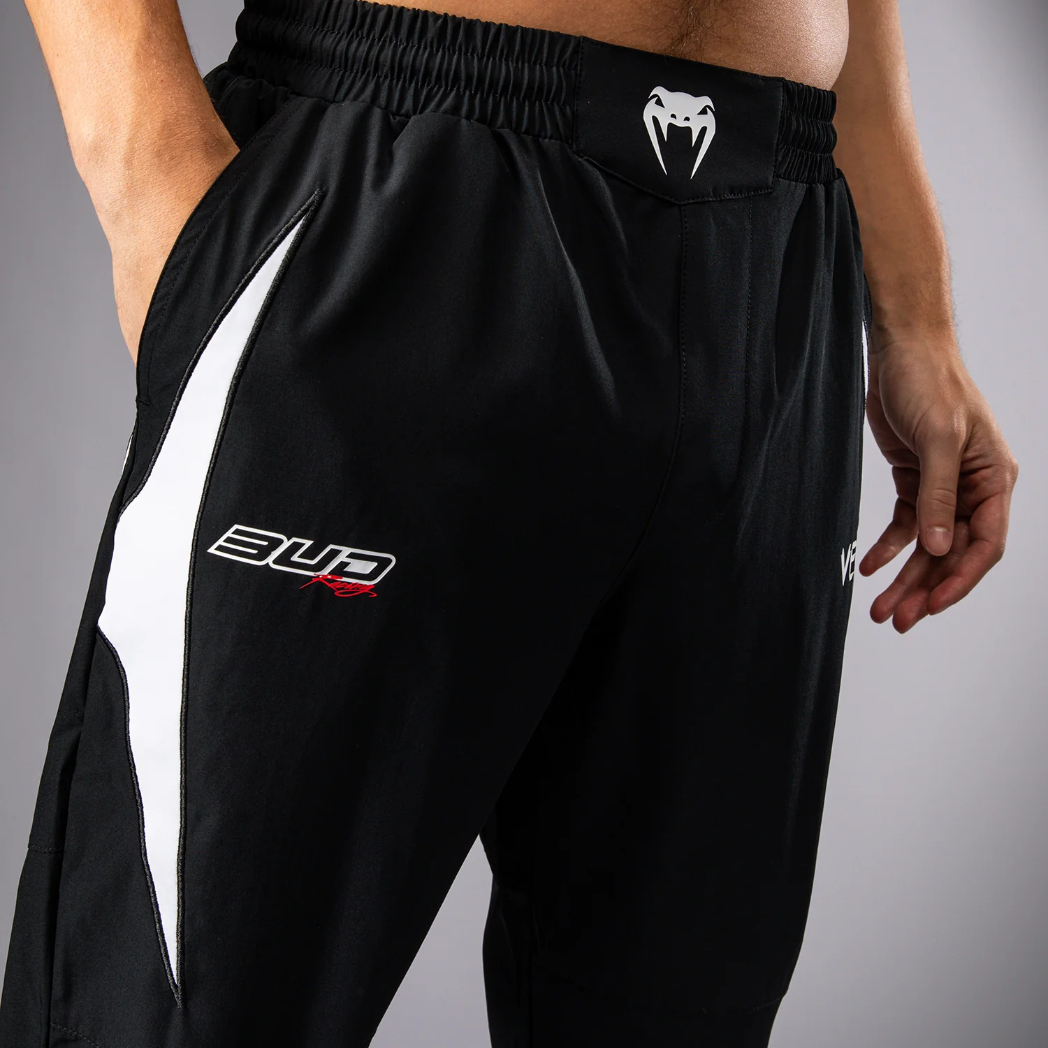 Venum x Bud Racing Men’s Joggers - Black/White/Lime Green - Image 6