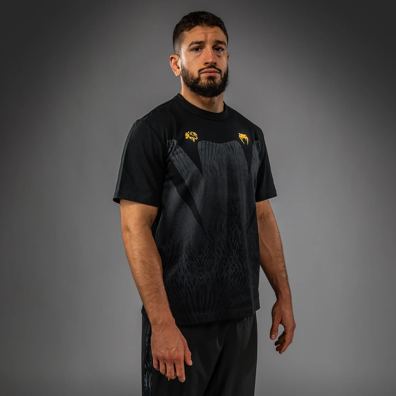 Venum x Chimaev T-Shirt - Black/Grey - Image 3
